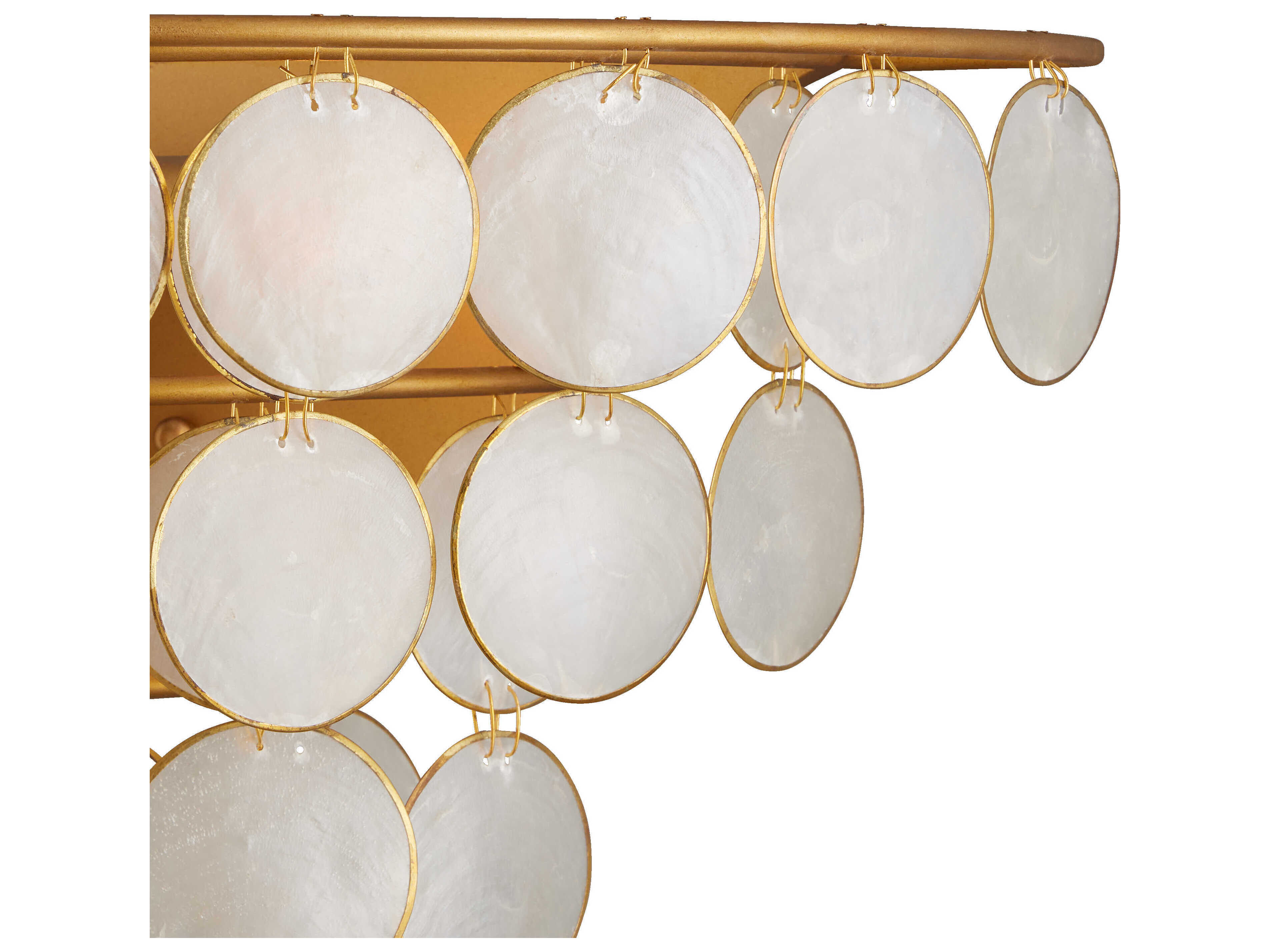 Currey & Company Bon Vivant 3-Light Natural Contemporary Gold Wall Sconce