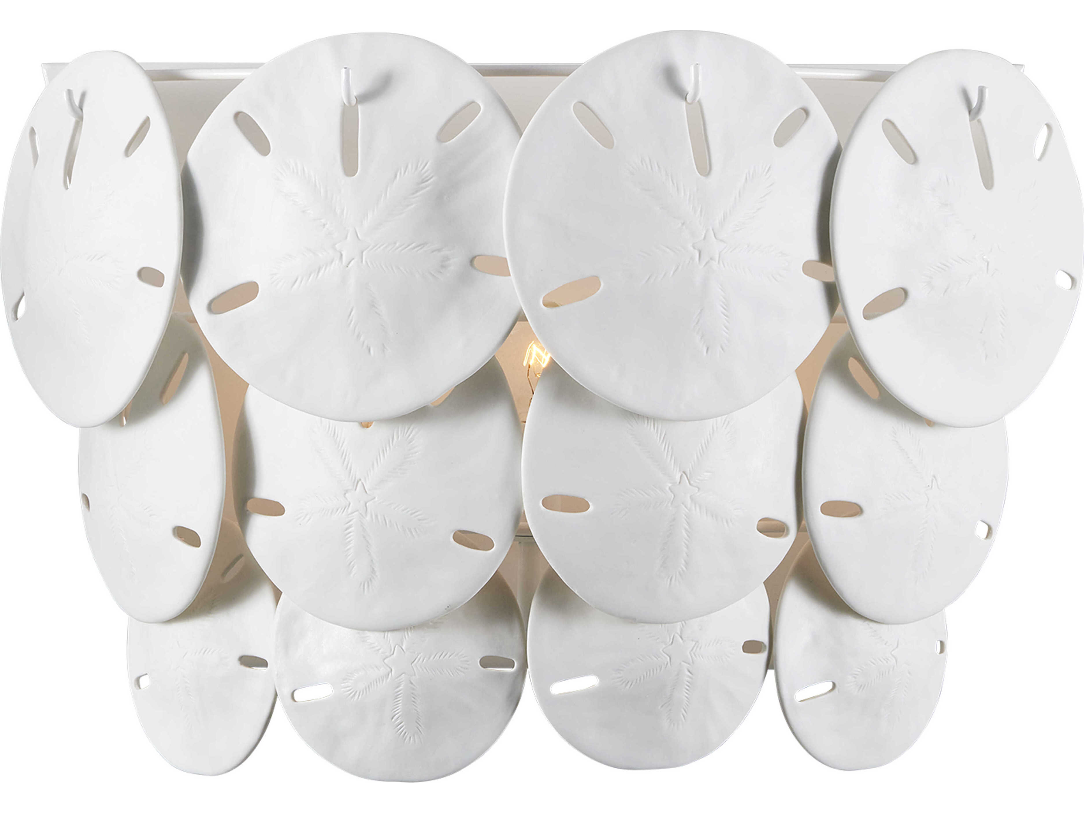 Currey & Company Tulum 3-Light Sugar White Wall Sconce