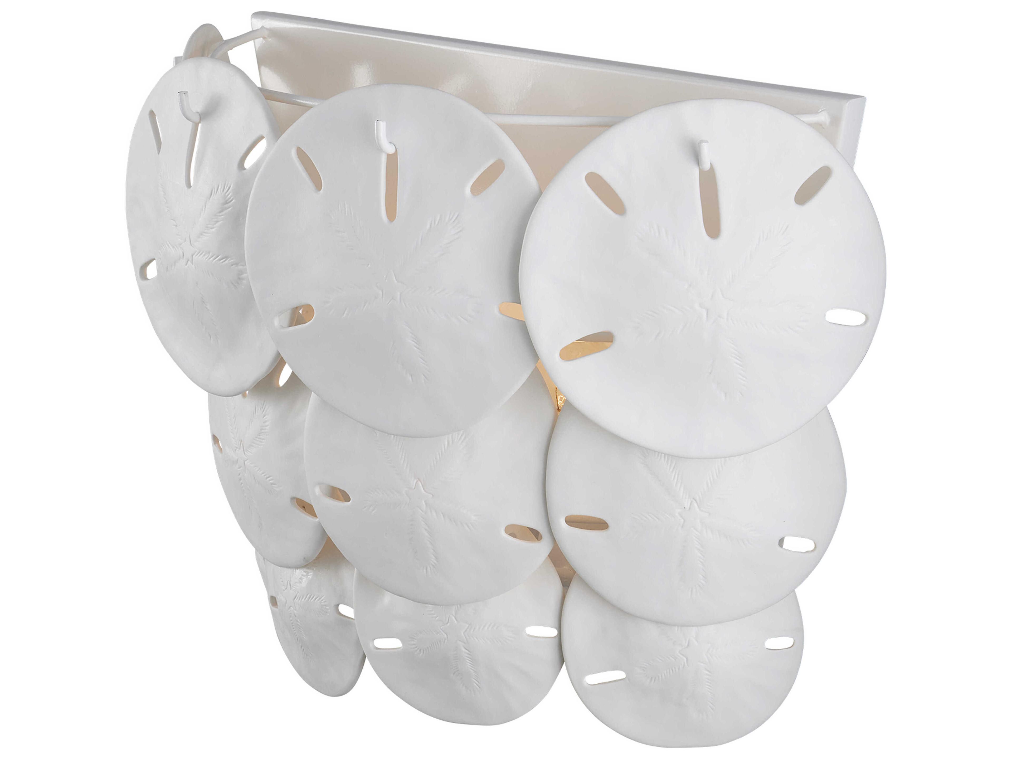 Currey & Company Tulum 3-Light Sugar White Wall Sconce