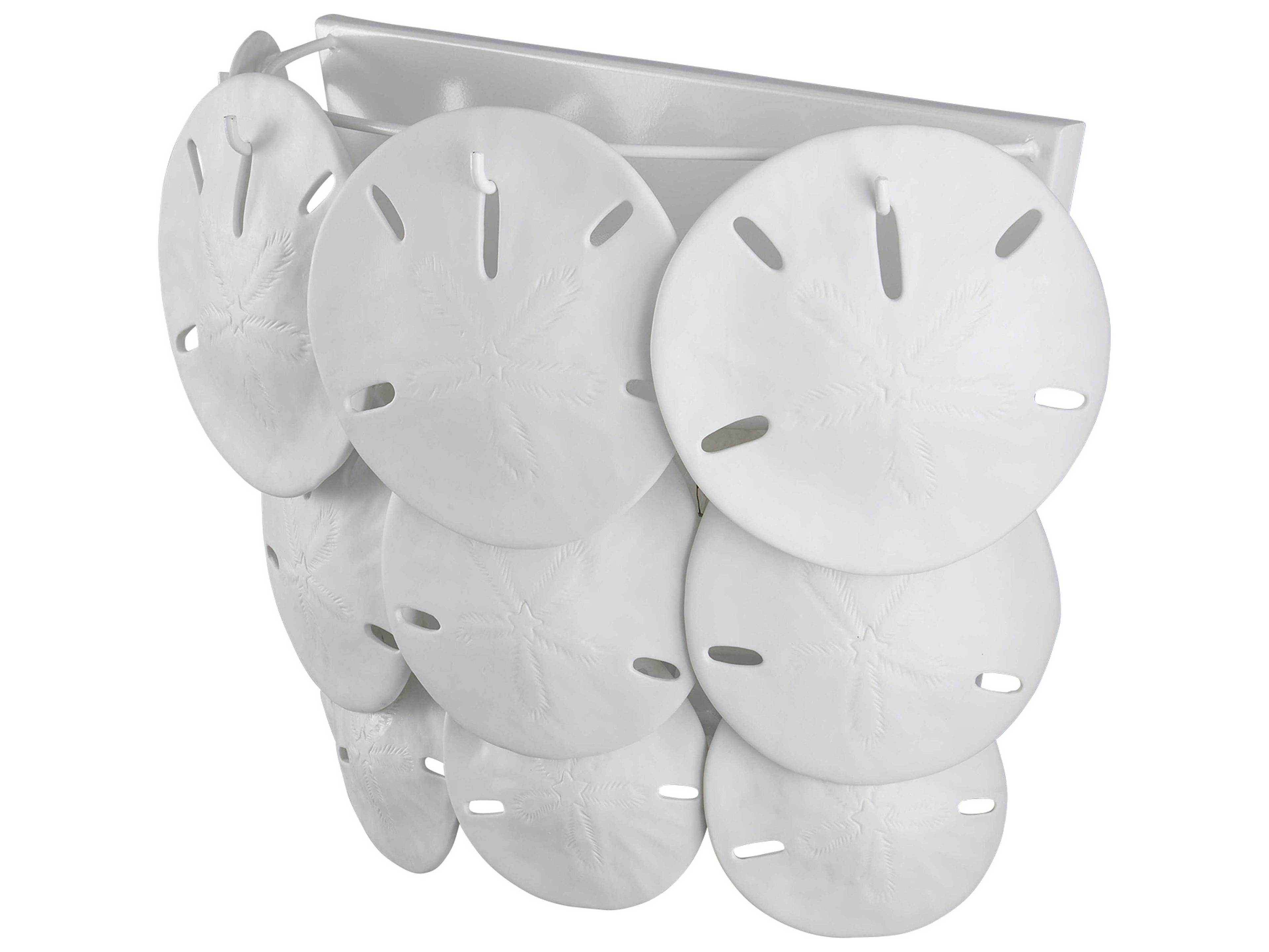Currey & Company Tulum 3-Light Sugar White Wall Sconce