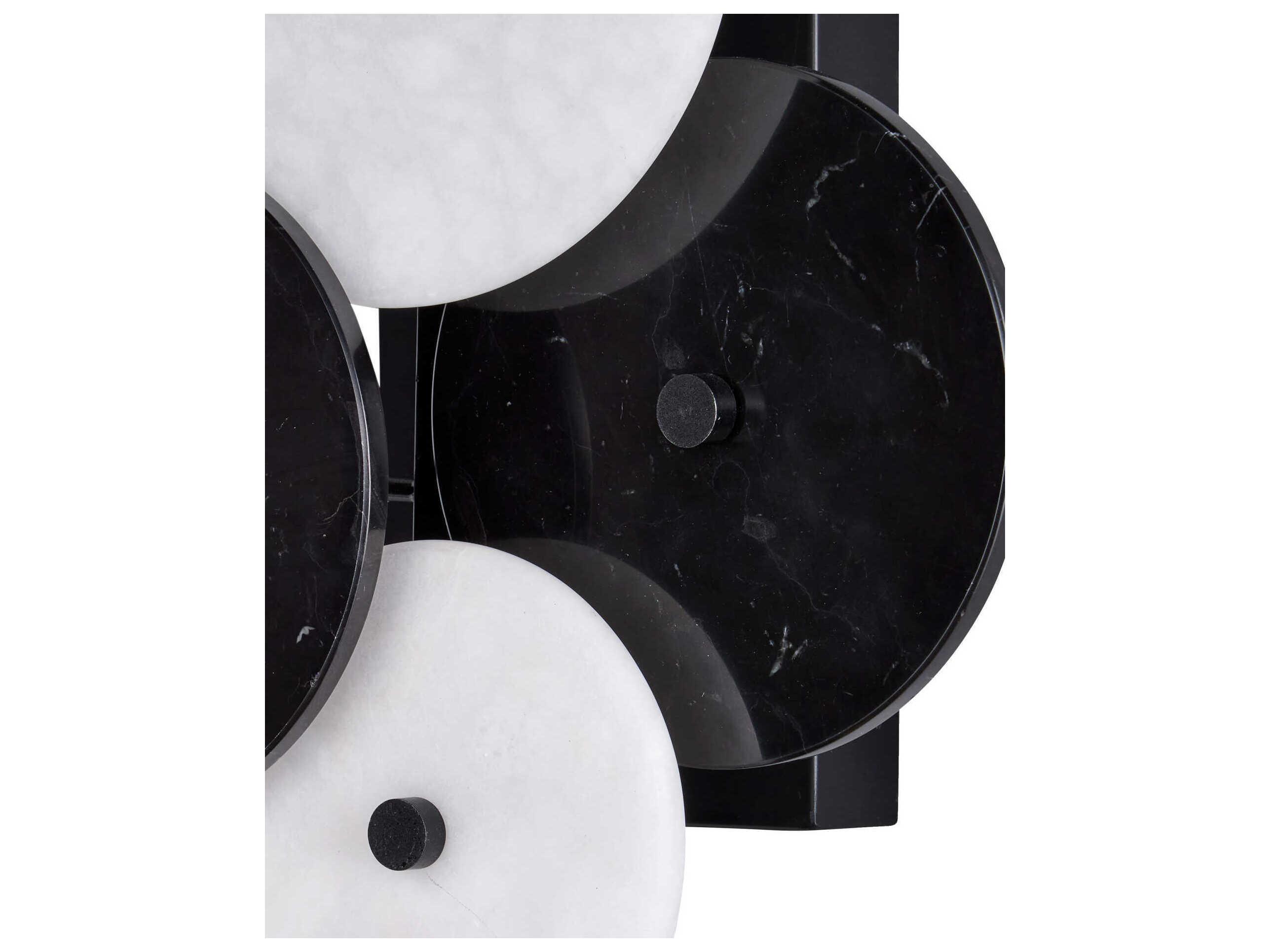 Currey & Company Inyo 2-Light Natural Satin Black Wall Sconce