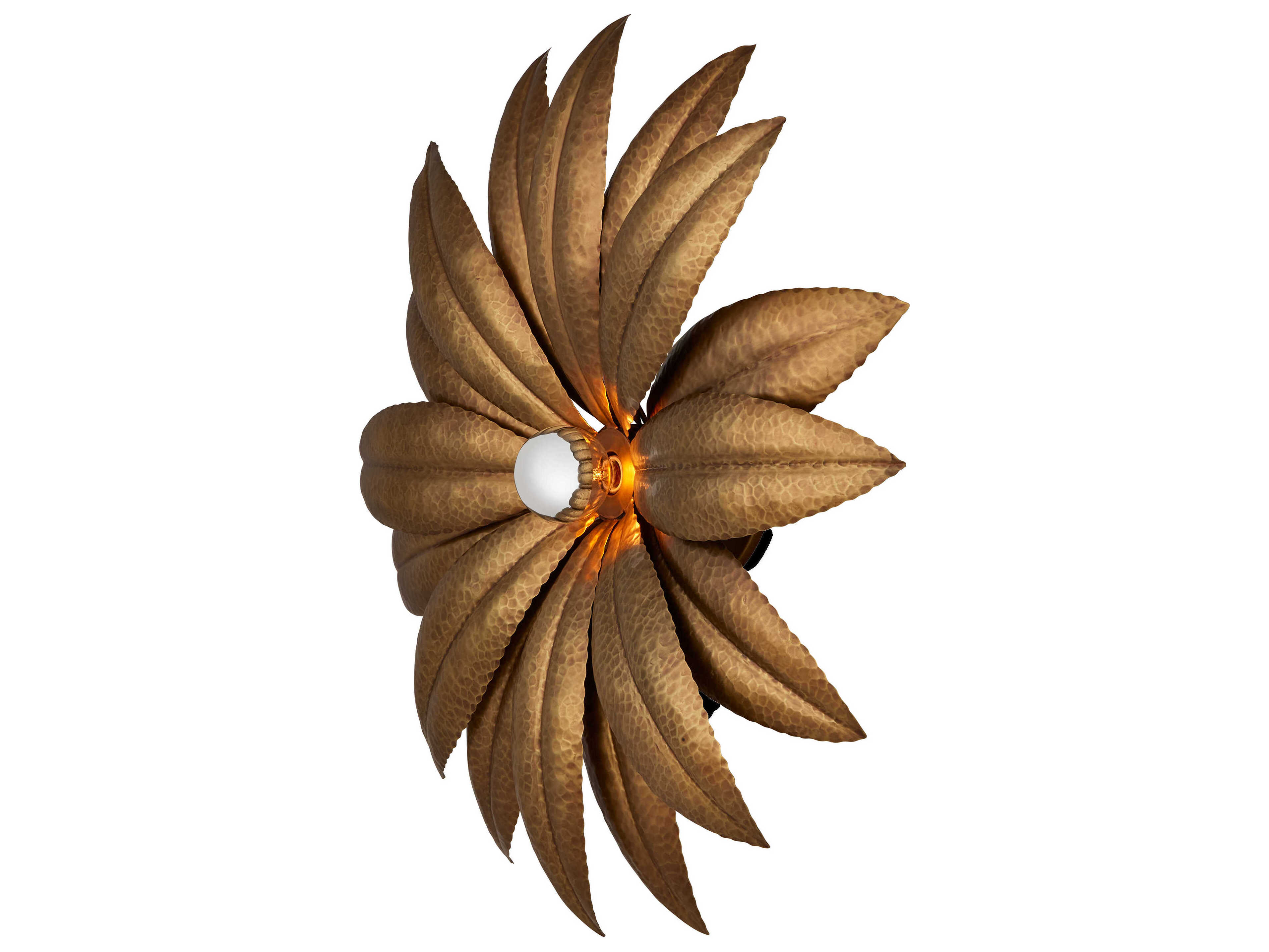 Currey & Company Alithea 1-Light Antique Brass Wall Sconce