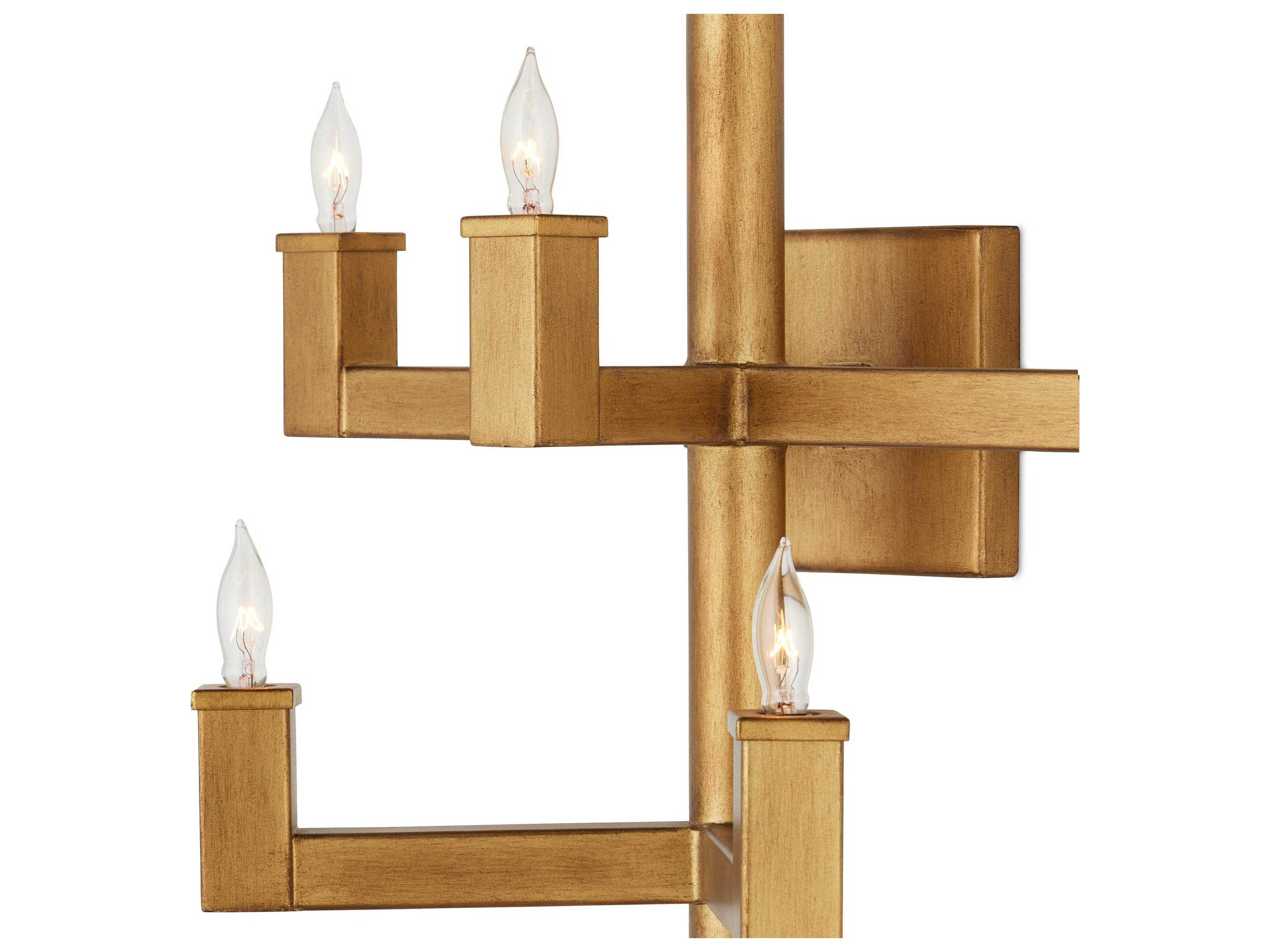 Currey & Company Andre 7-Light Brass Wall Sconce