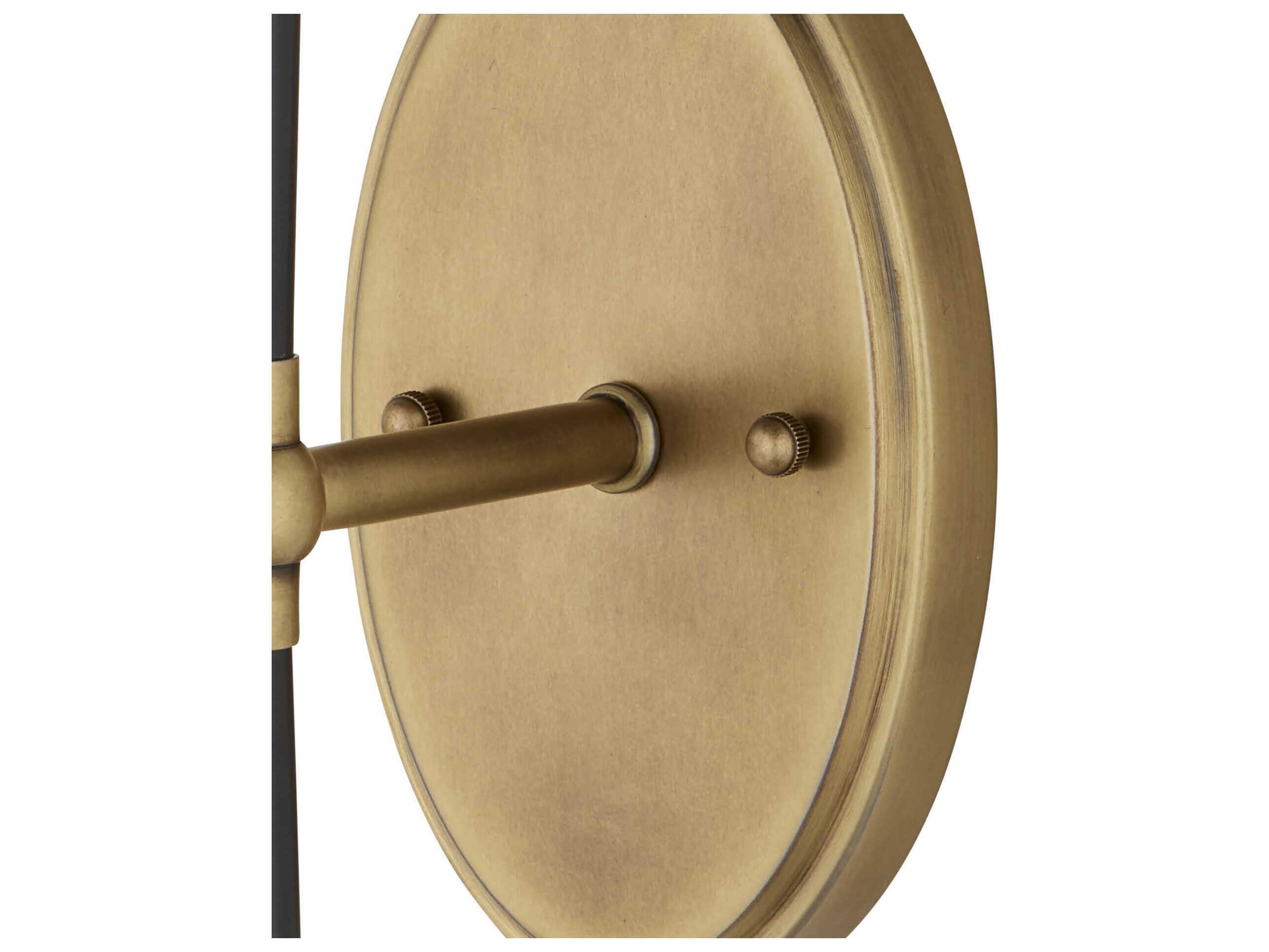 Currey & Company Lyndall 1-Light Antique Brass Oil Rubbed Bronze Wall Sconce