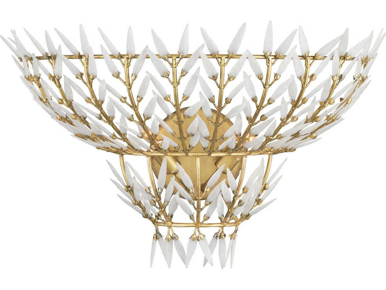 Currey & Company Magnum 2-Light Brass Wall Sconce