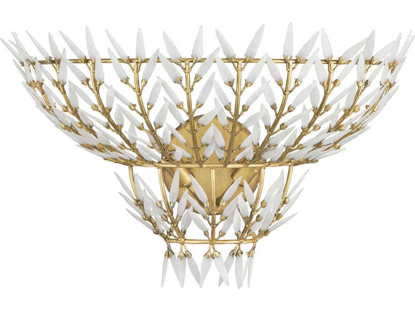 Currey & Company Magnum 2-Light Brass Wall Sconce