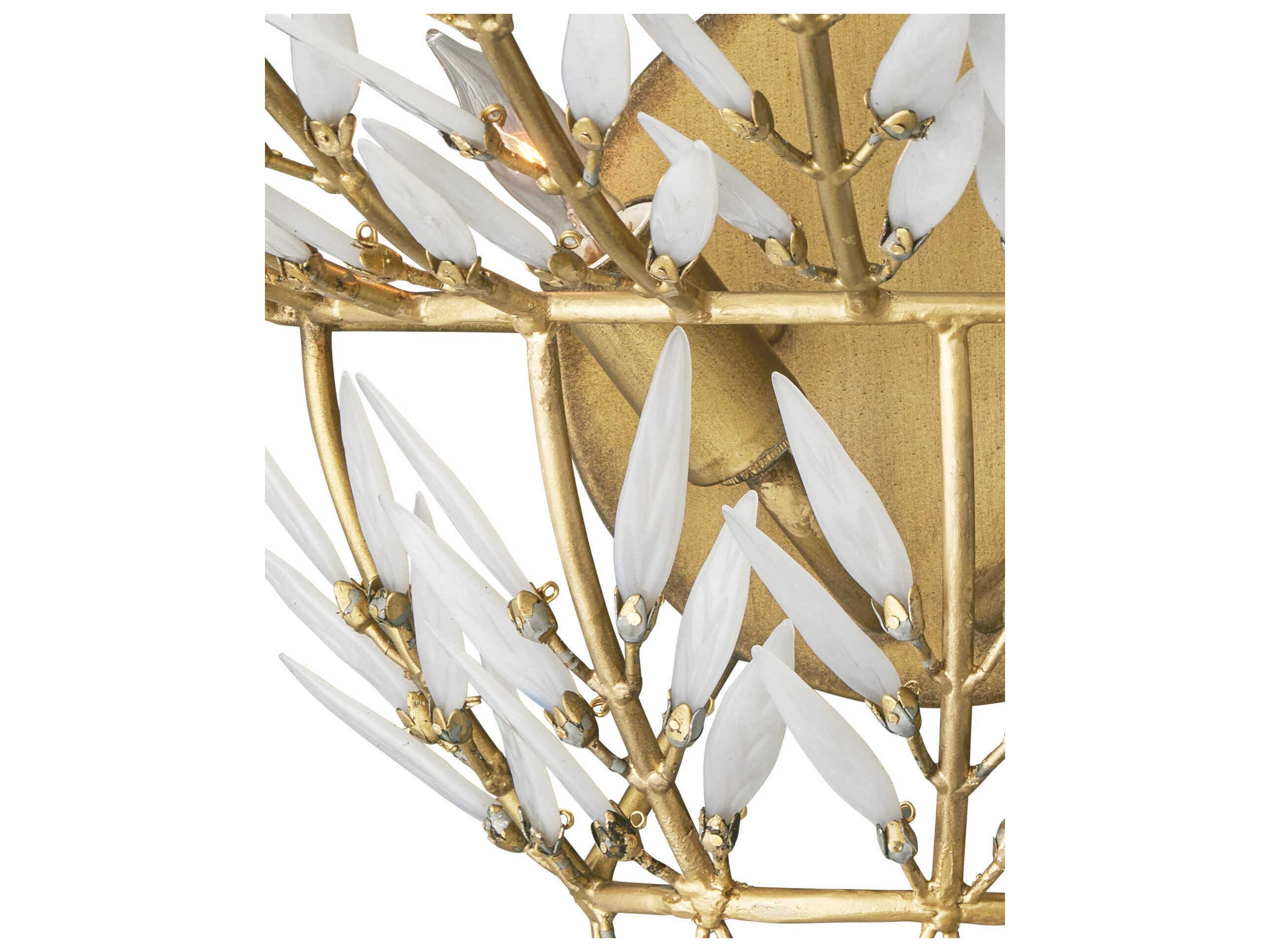 Currey & Company Magnum 2-Light Brass Wall Sconce