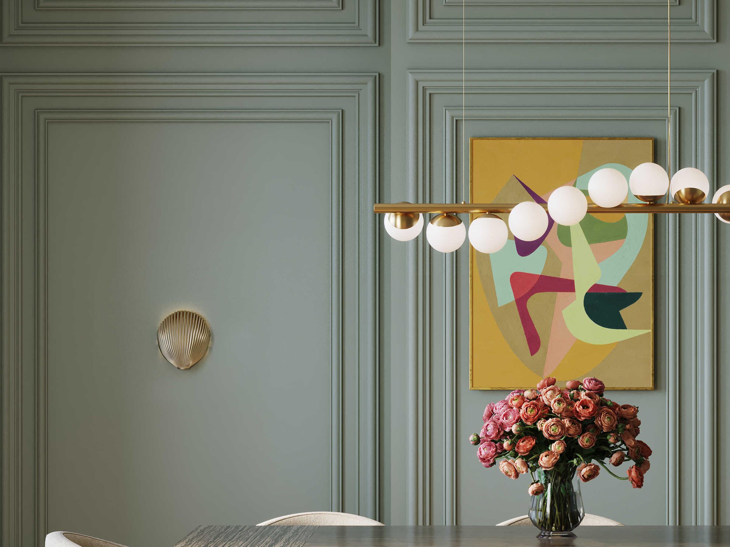 Currey & Company Alexine 1-Light Antique Brass Wall Sconce