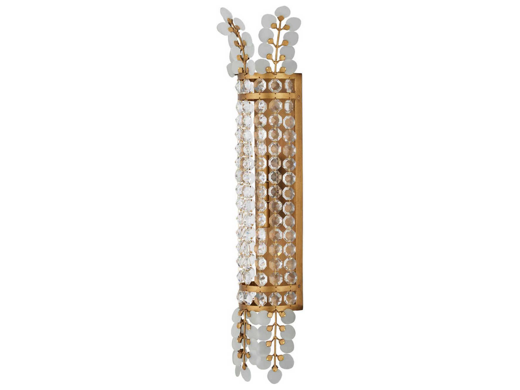 Currey & Company Bradshaw 2-Light Brass Wall Sconce