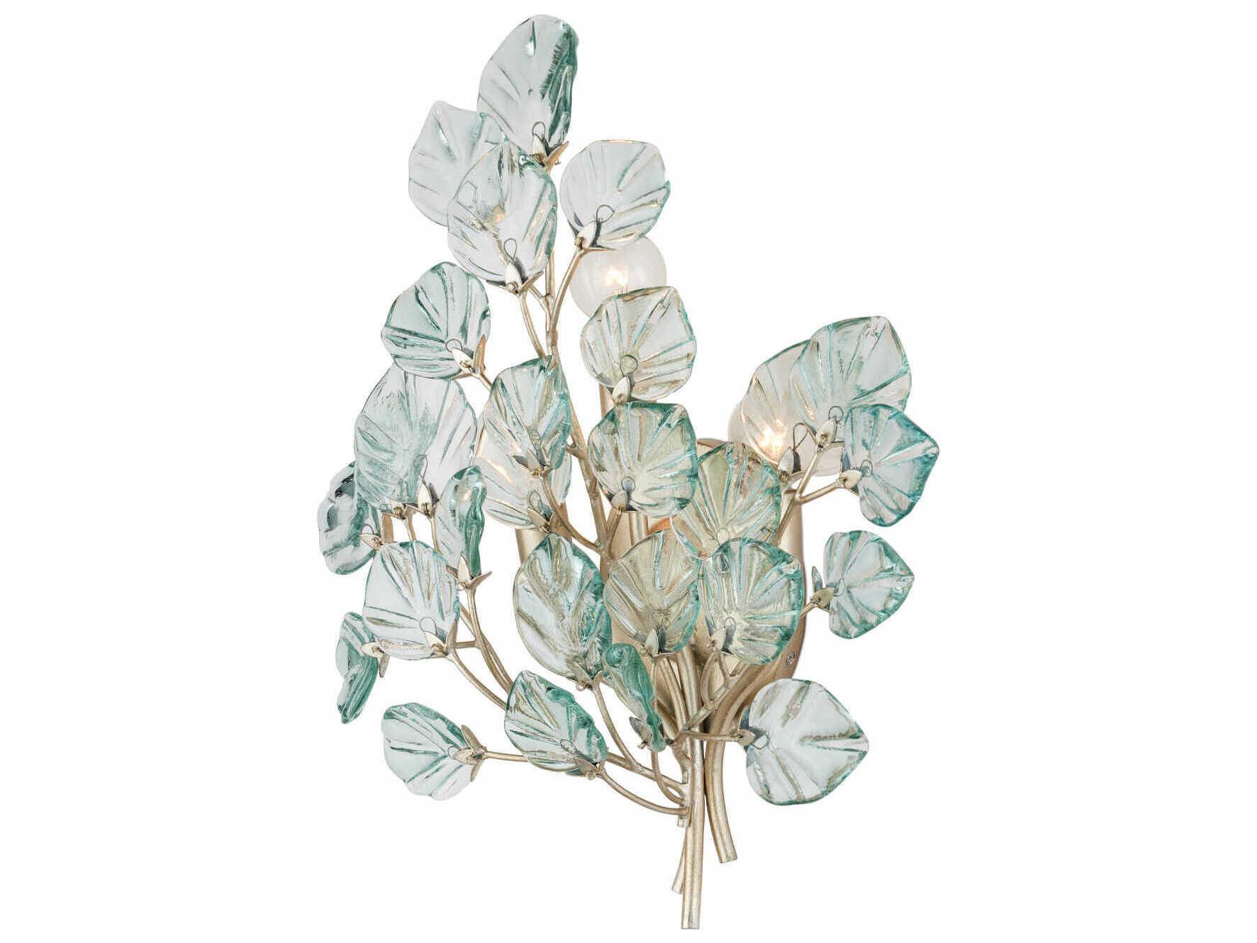 Currey & Company Baobab 3-Light Silver Wall Sconce