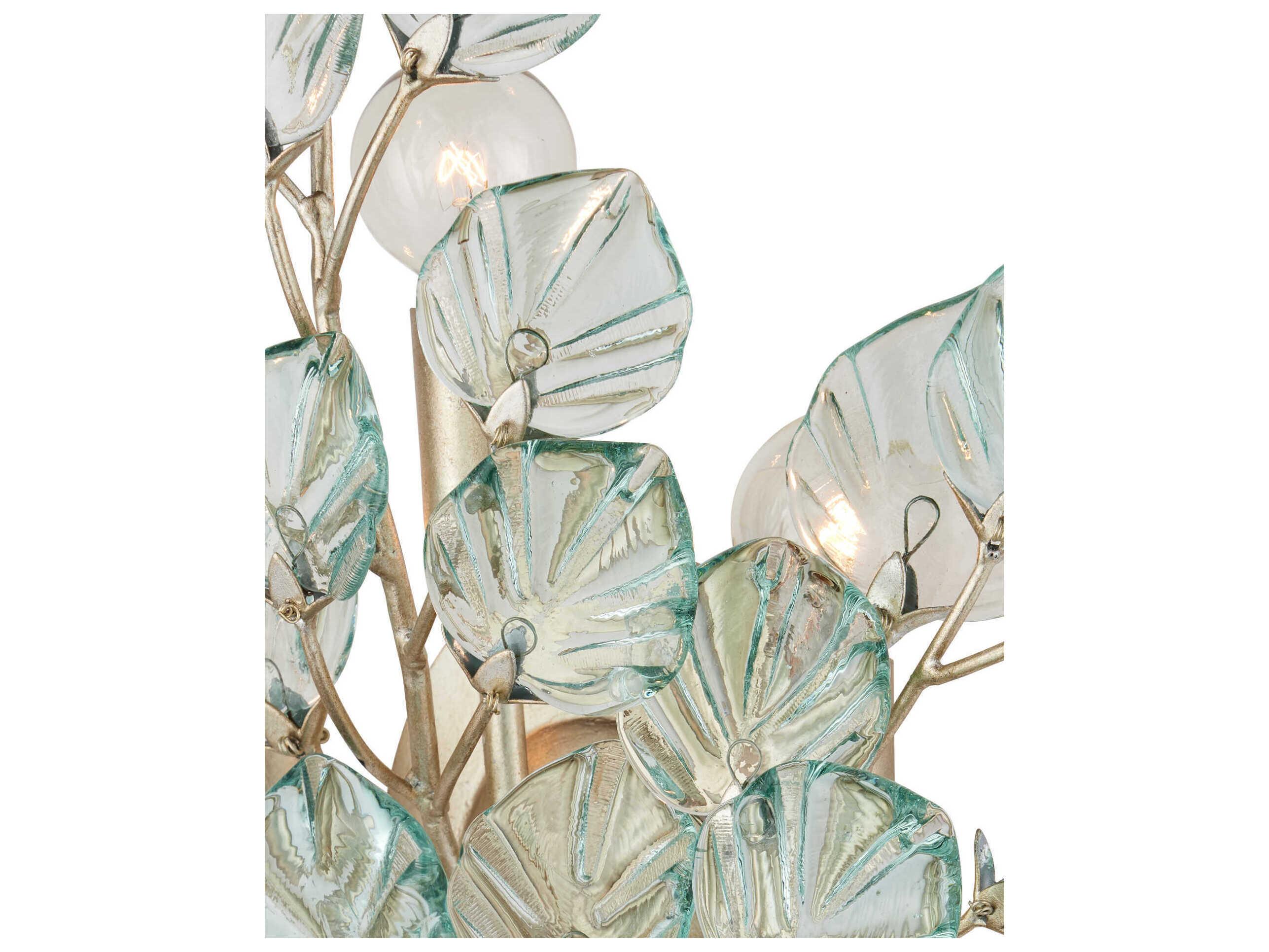 Currey & Company Baobab 3-Light Silver Wall Sconce