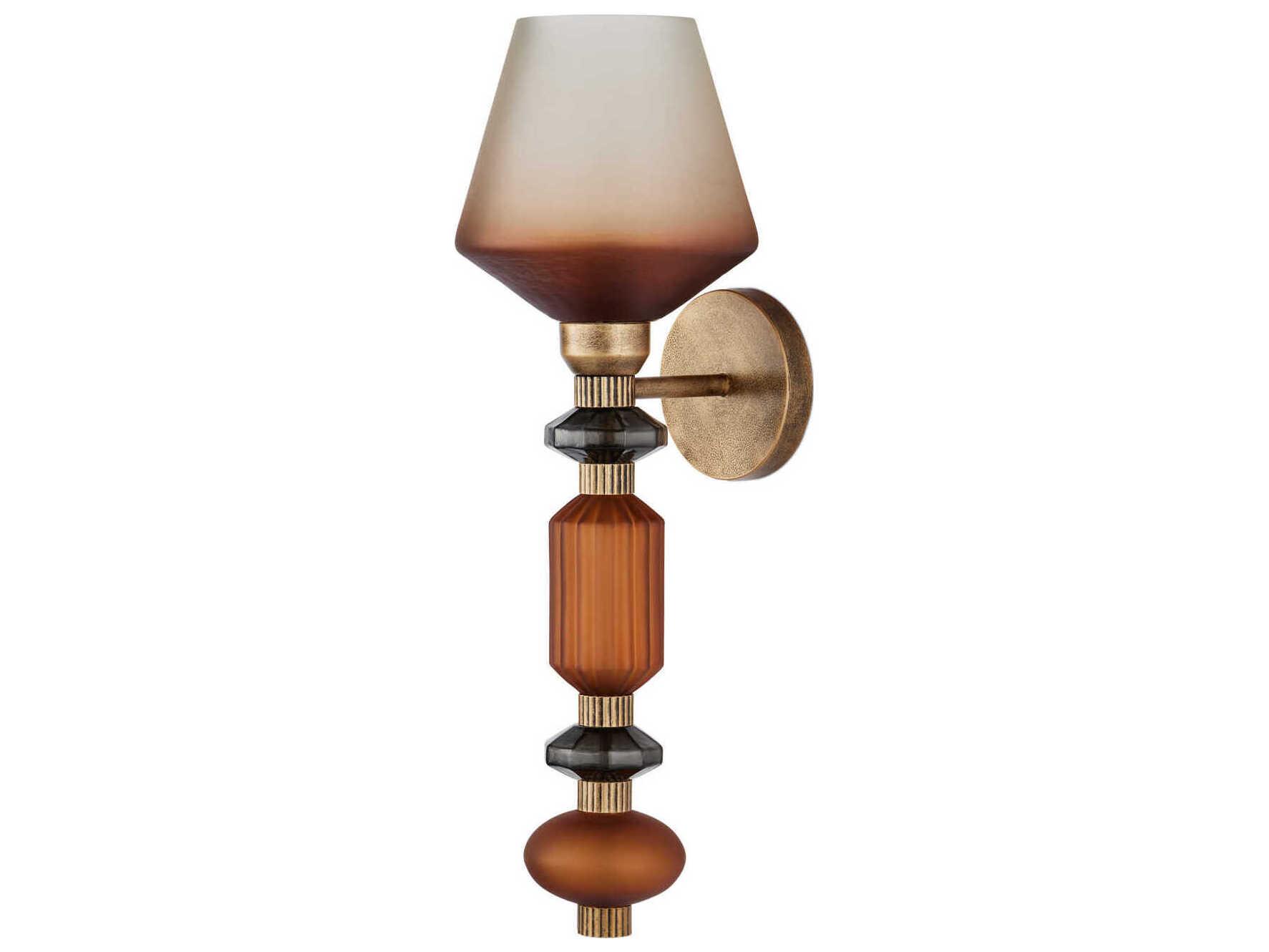 Currey & Company Mandeville 1-Light Gold Wall Sconce
