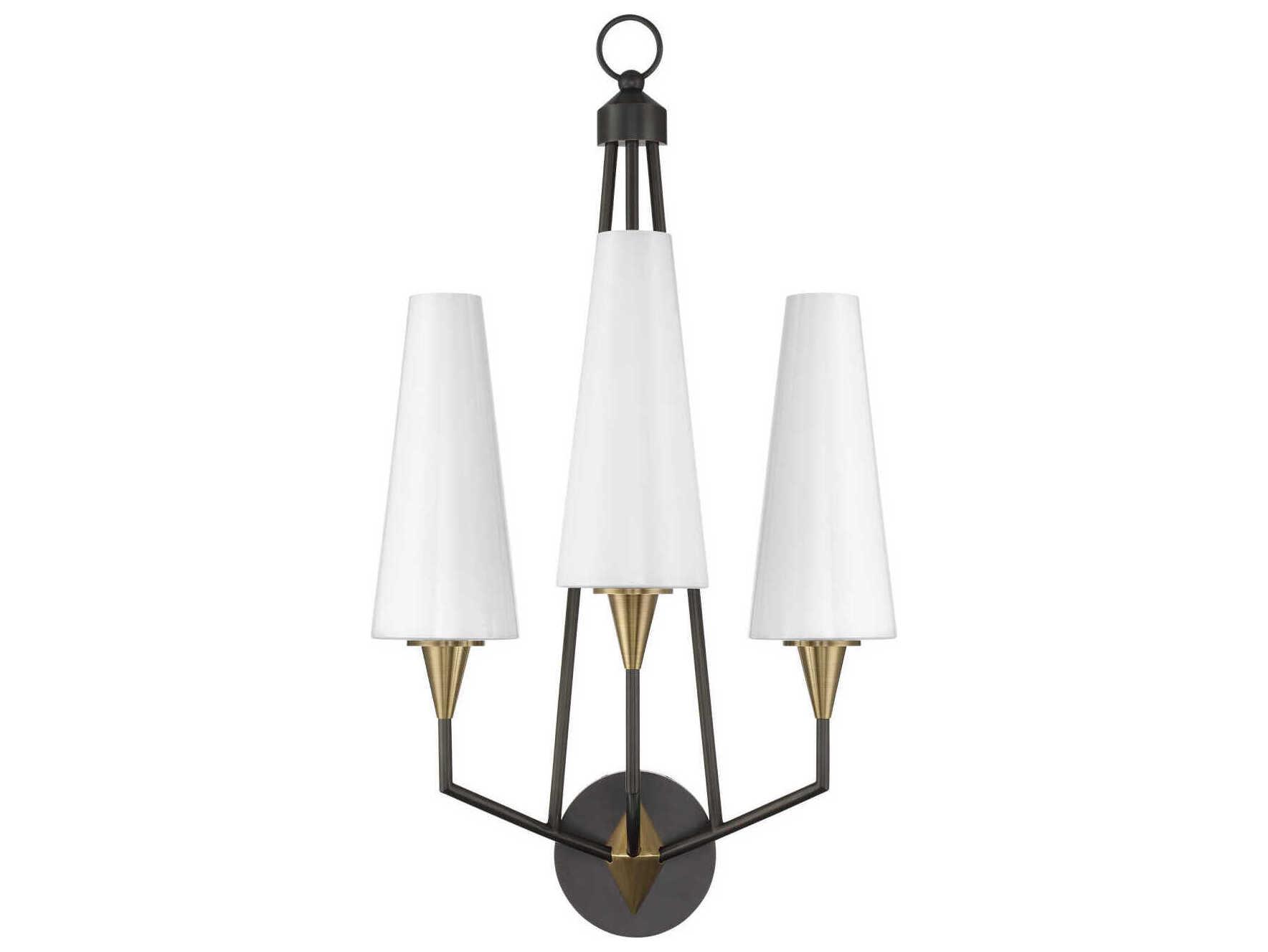 Currey & Company Hennin 3-Light Bronze Wall Sconce