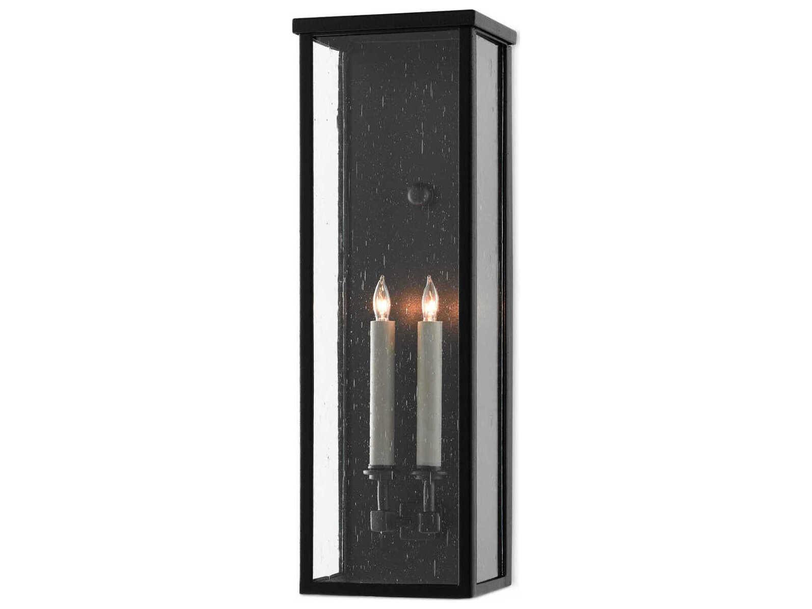 Currey & Company Tanzy 2 - Light Glass Outdoor Wall Light