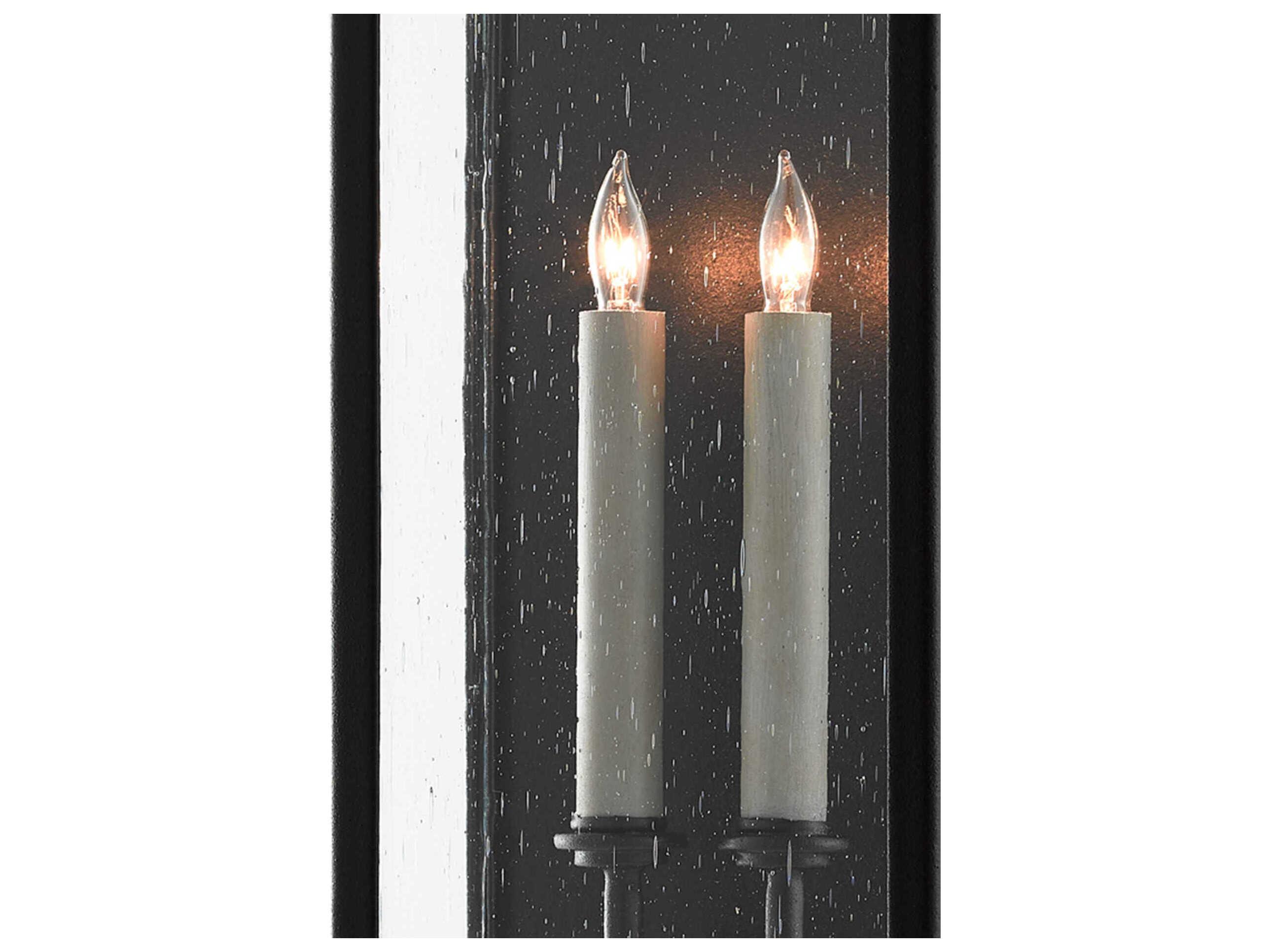 Currey & Company Tanzy 2 - Light Glass Outdoor Wall Light