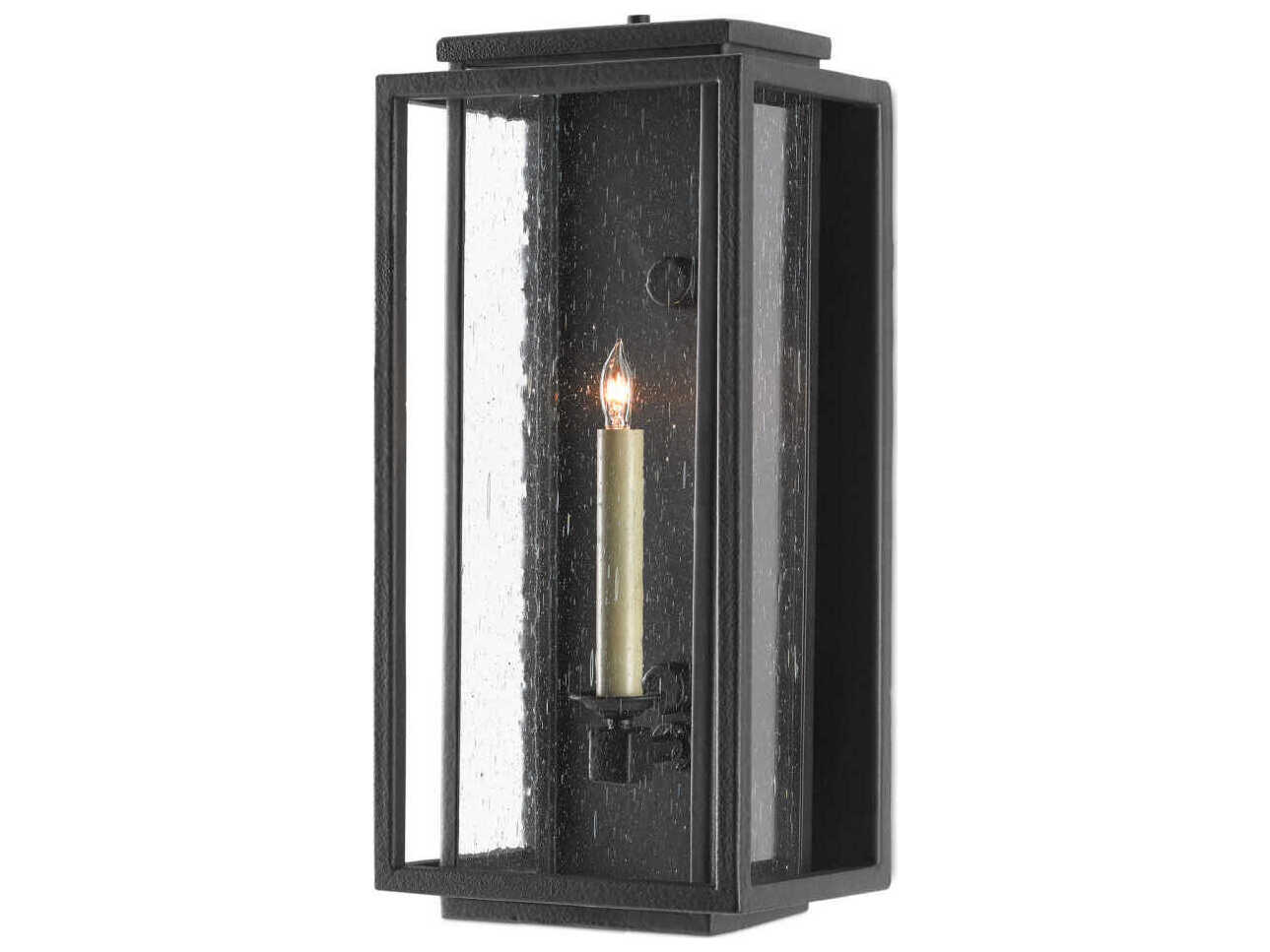 Currey & Company Wright 1 - Light Glass Outdoor Wall Light