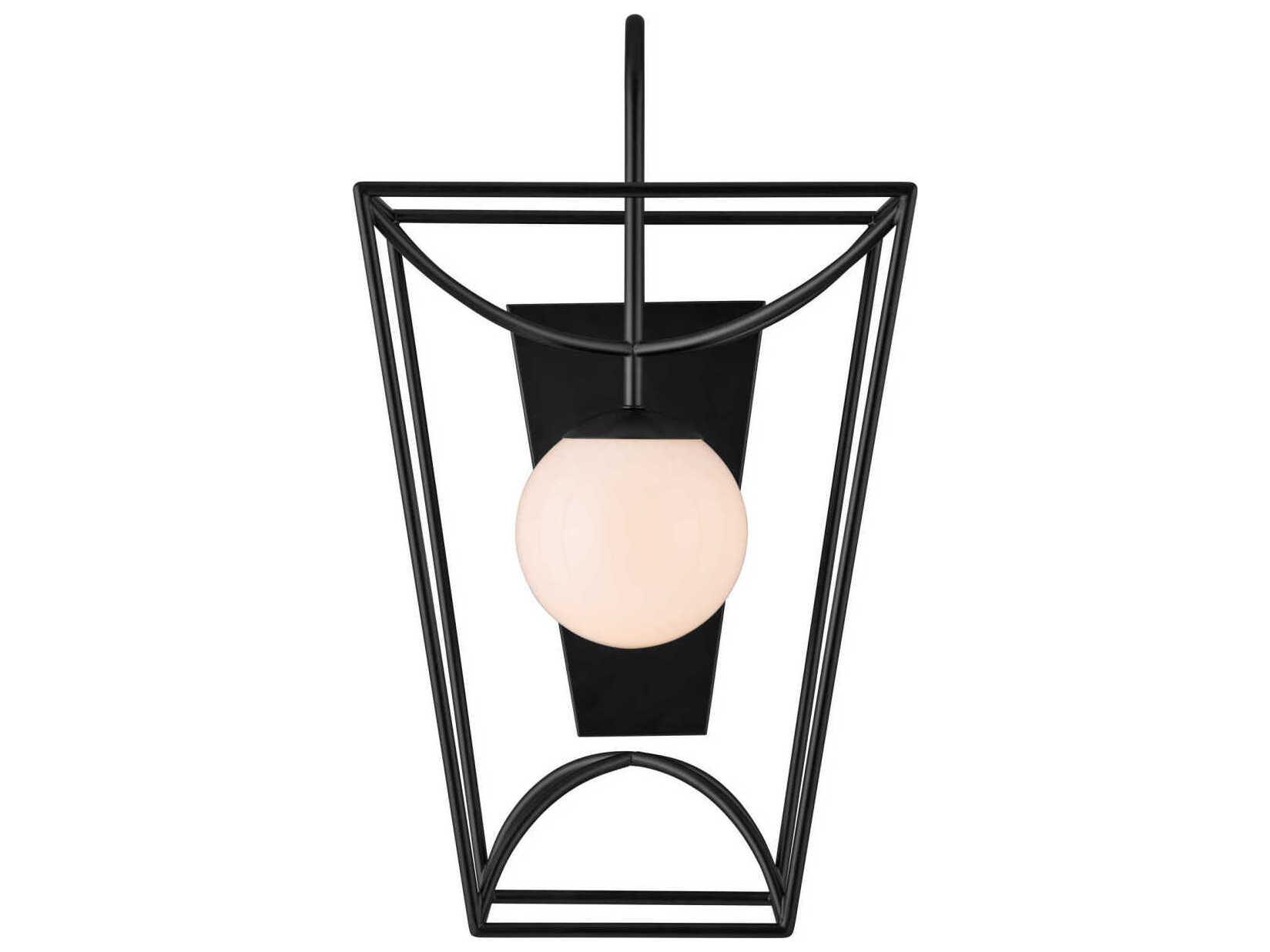 Currey & Company Rochefort 1-Light Black Wall Sconce