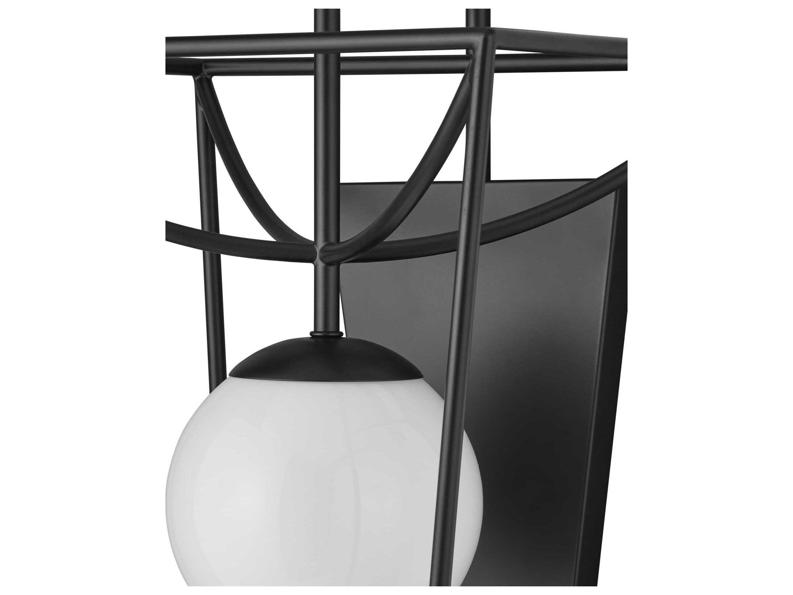 Currey & Company Rochefort 1-Light Black Wall Sconce