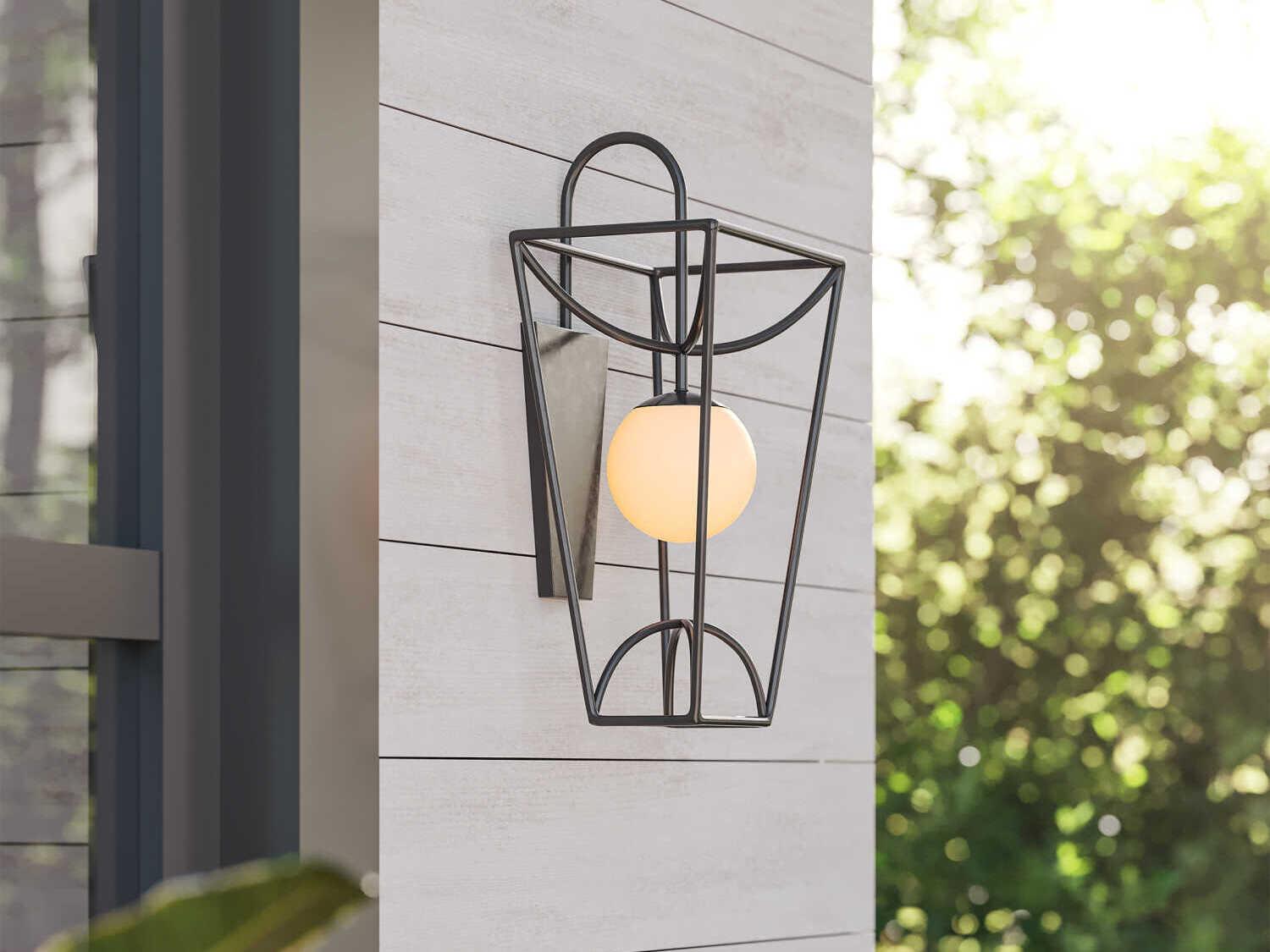 Currey & Company Rochefort 1-Light Black Wall Sconce