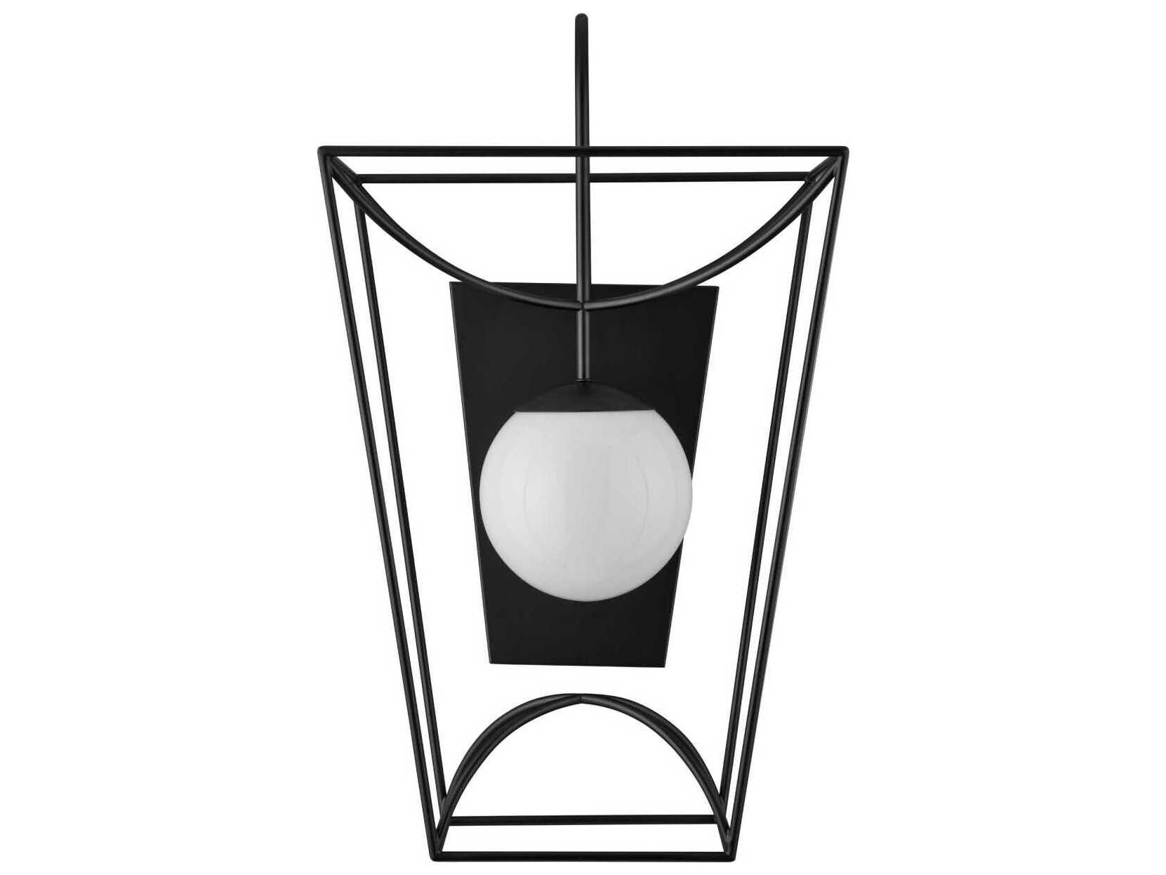 Currey & Company Rochefort 1-Light Black Wall Sconce