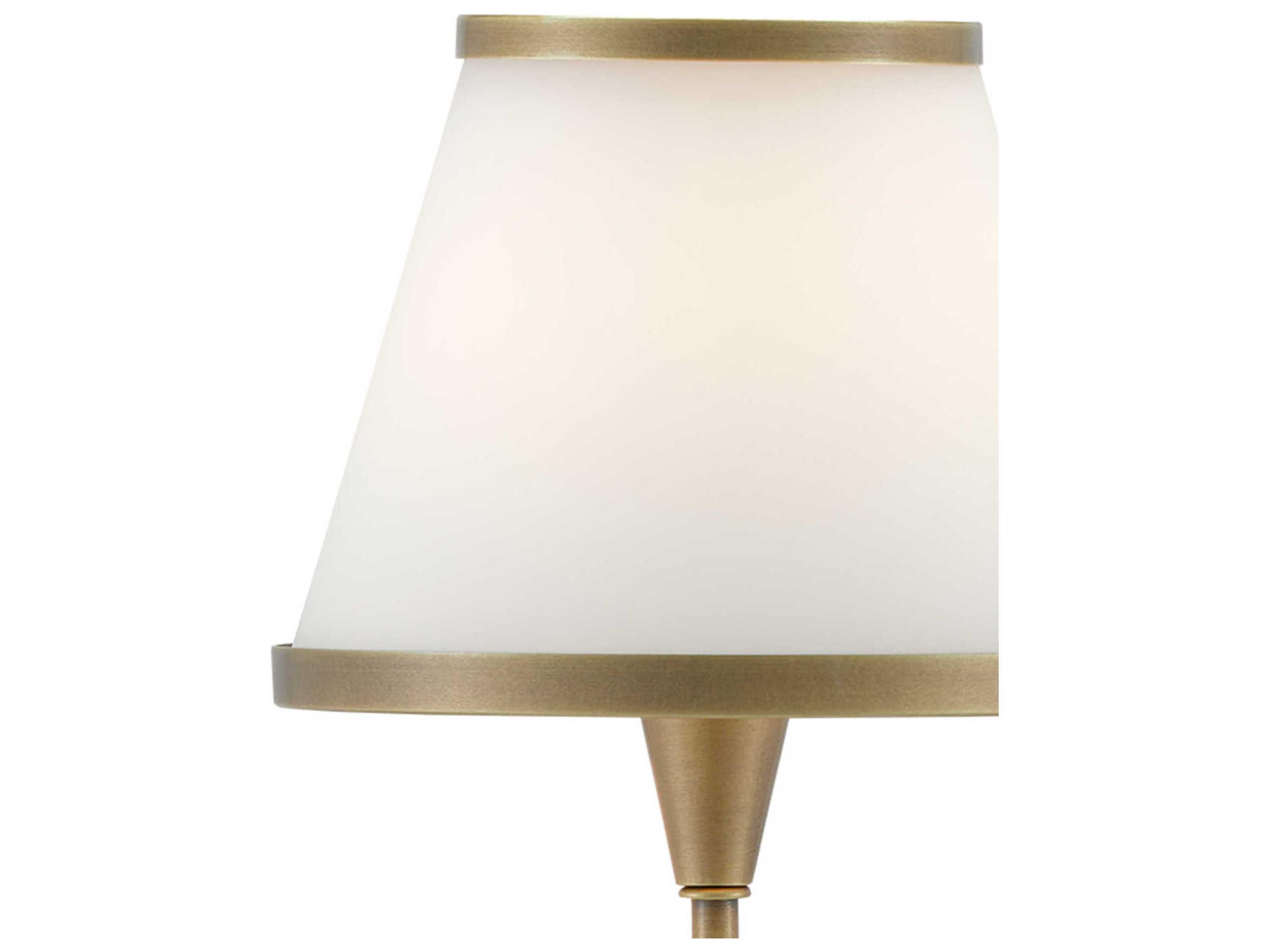 Currey & Company Brimsley 1-Light Antique Brass Glass Wall Sconce