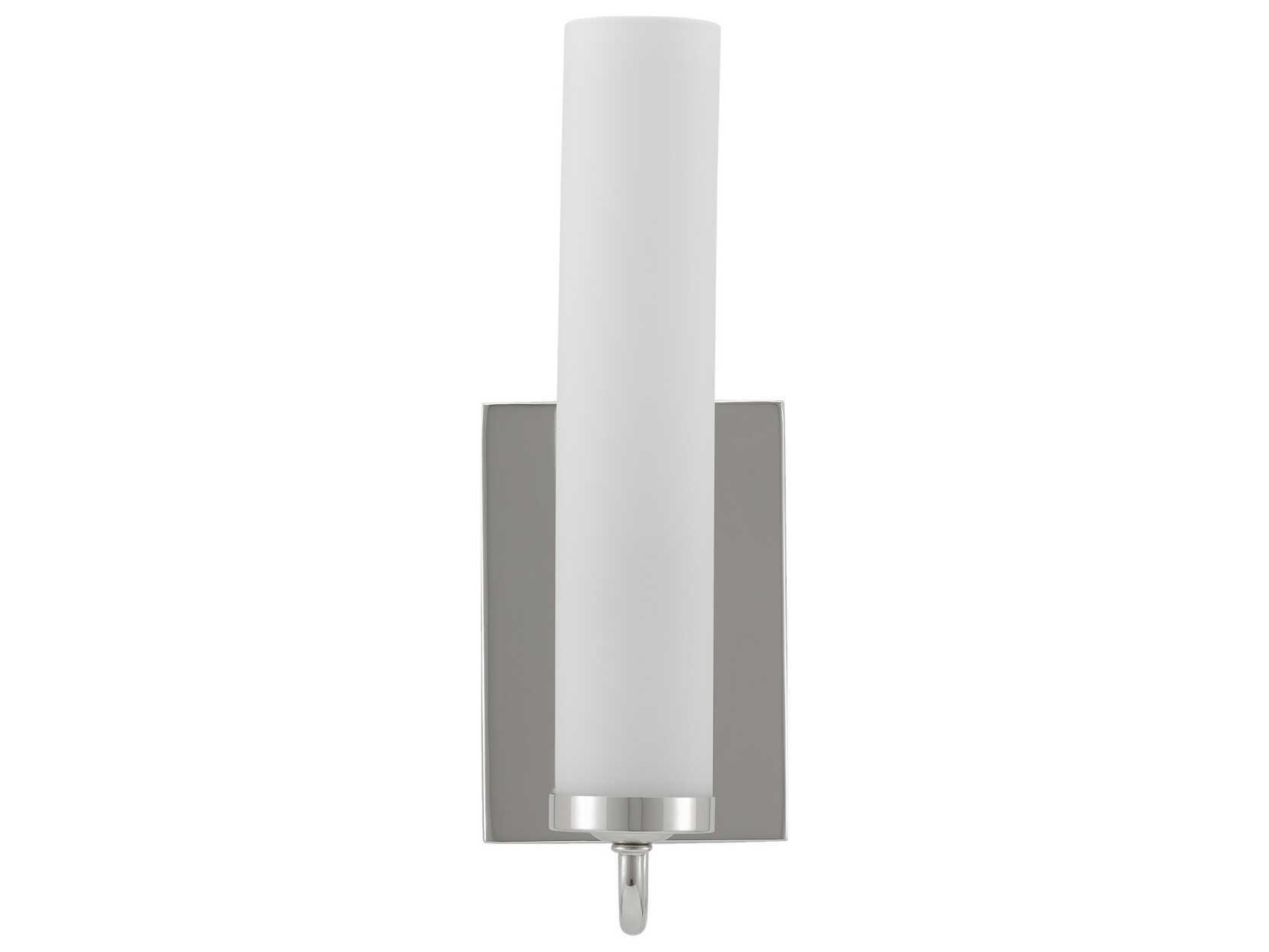 Currey & Company Brindisi 1-Light Polished Nickel Glass Wall Sconce