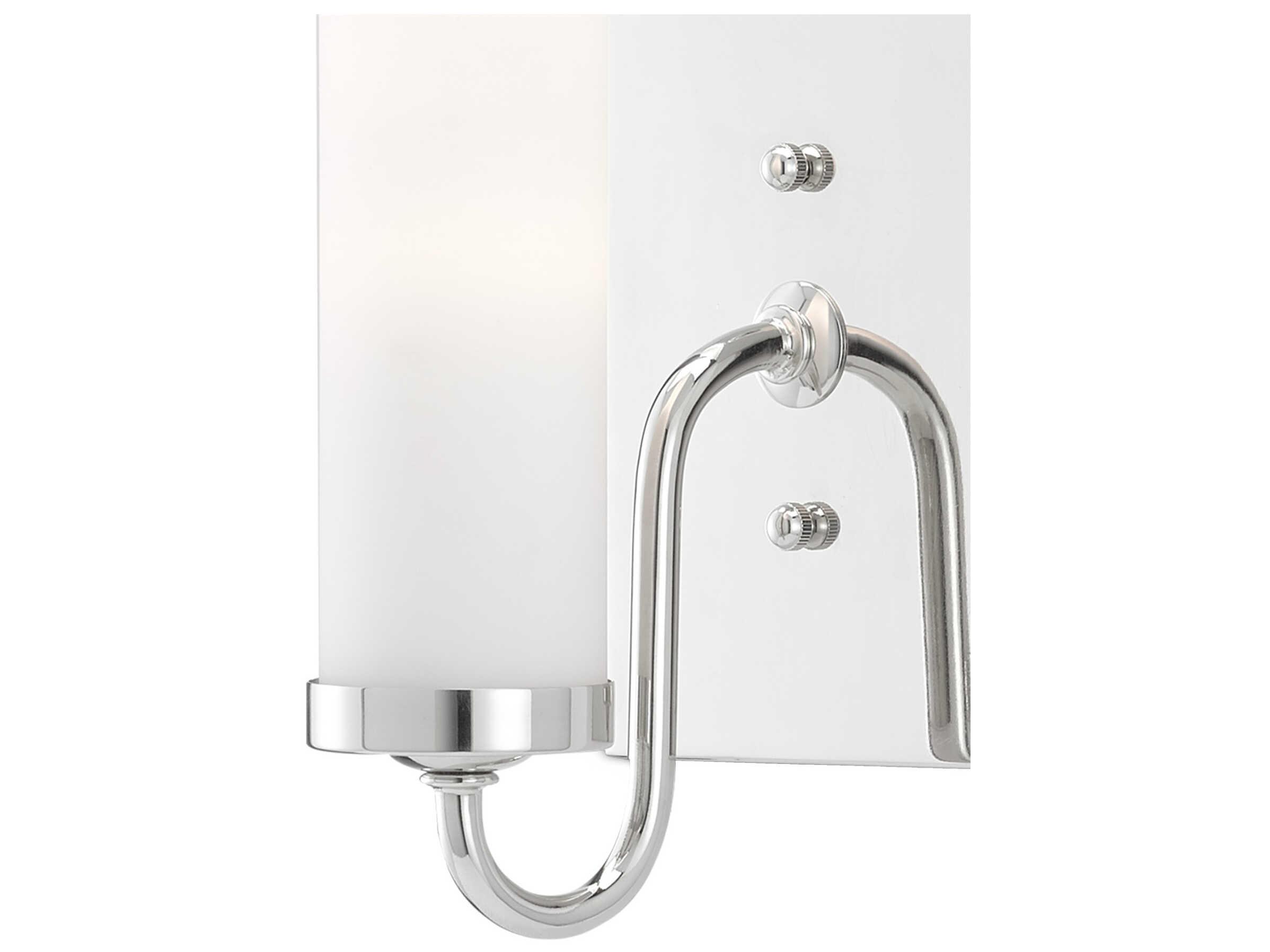 Currey & Company Brindisi 1-Light Polished Nickel Glass Wall Sconce