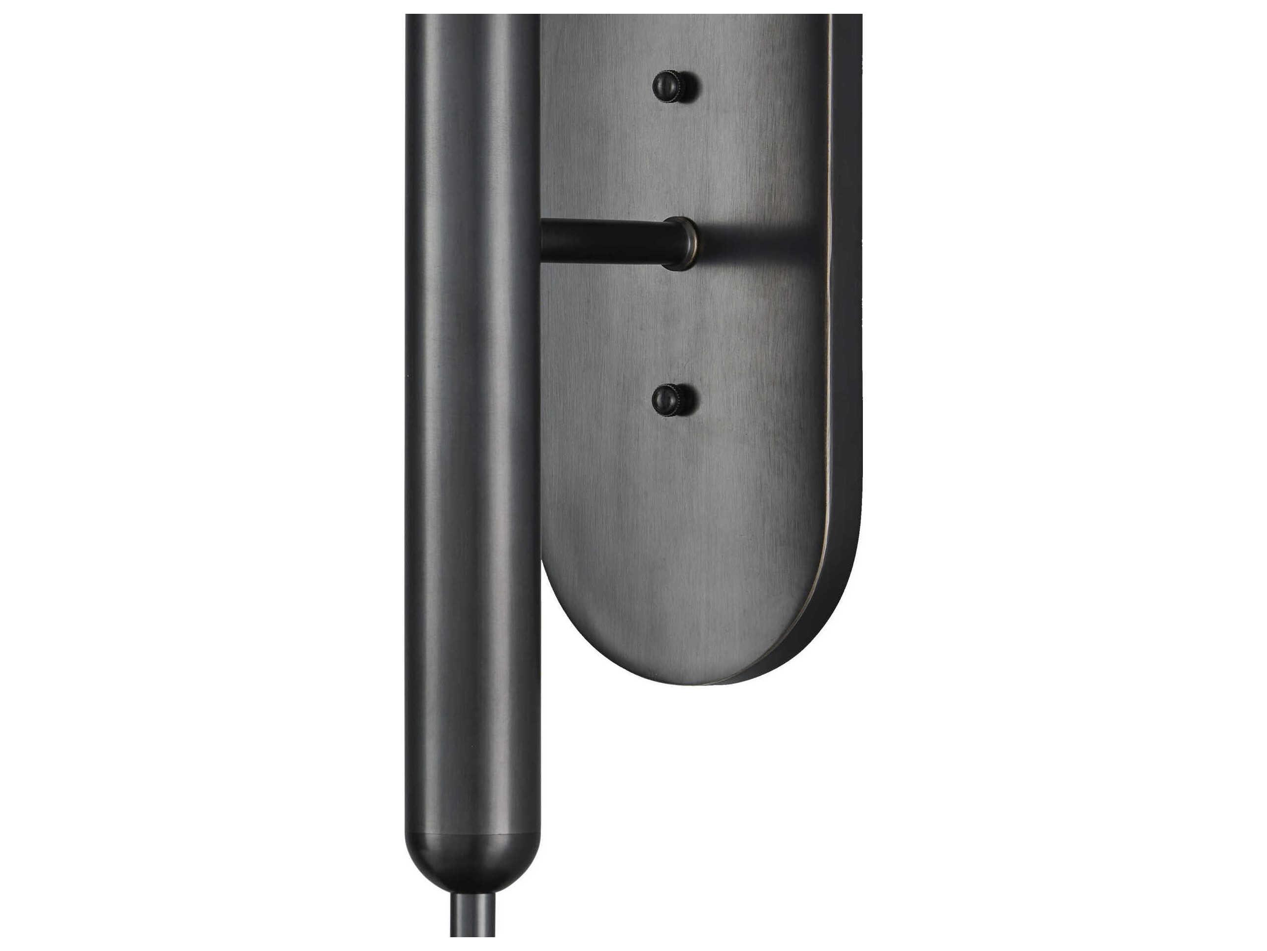 Currey & Company Barbican 2-Light Oil Rubbed Bronze Glass Wall Sconce