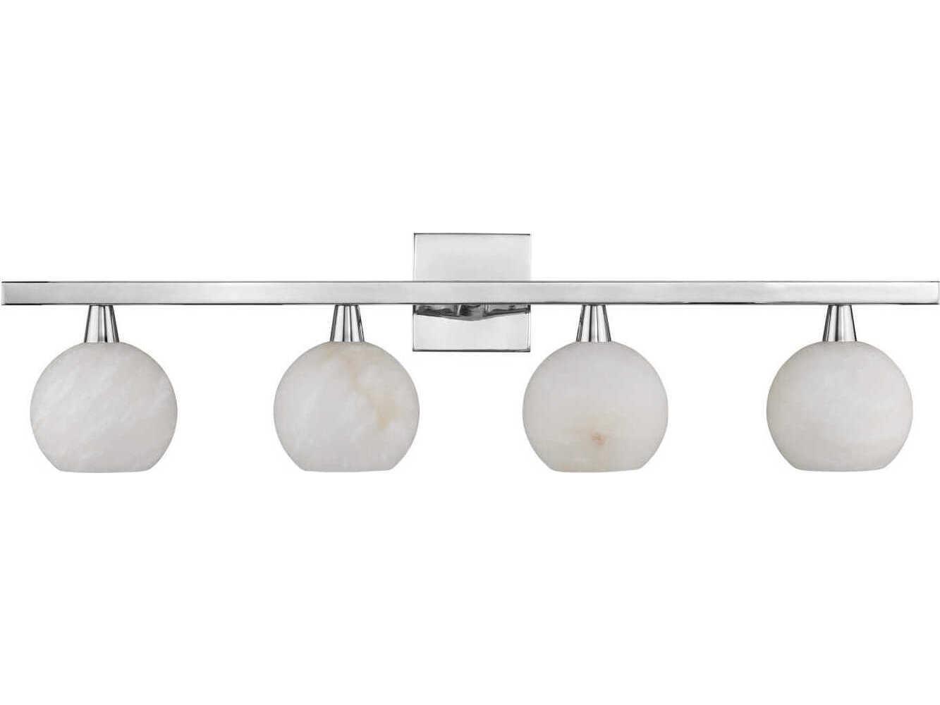 Currey & Company Bombelles 4-light Polished Nickel Vanity Light