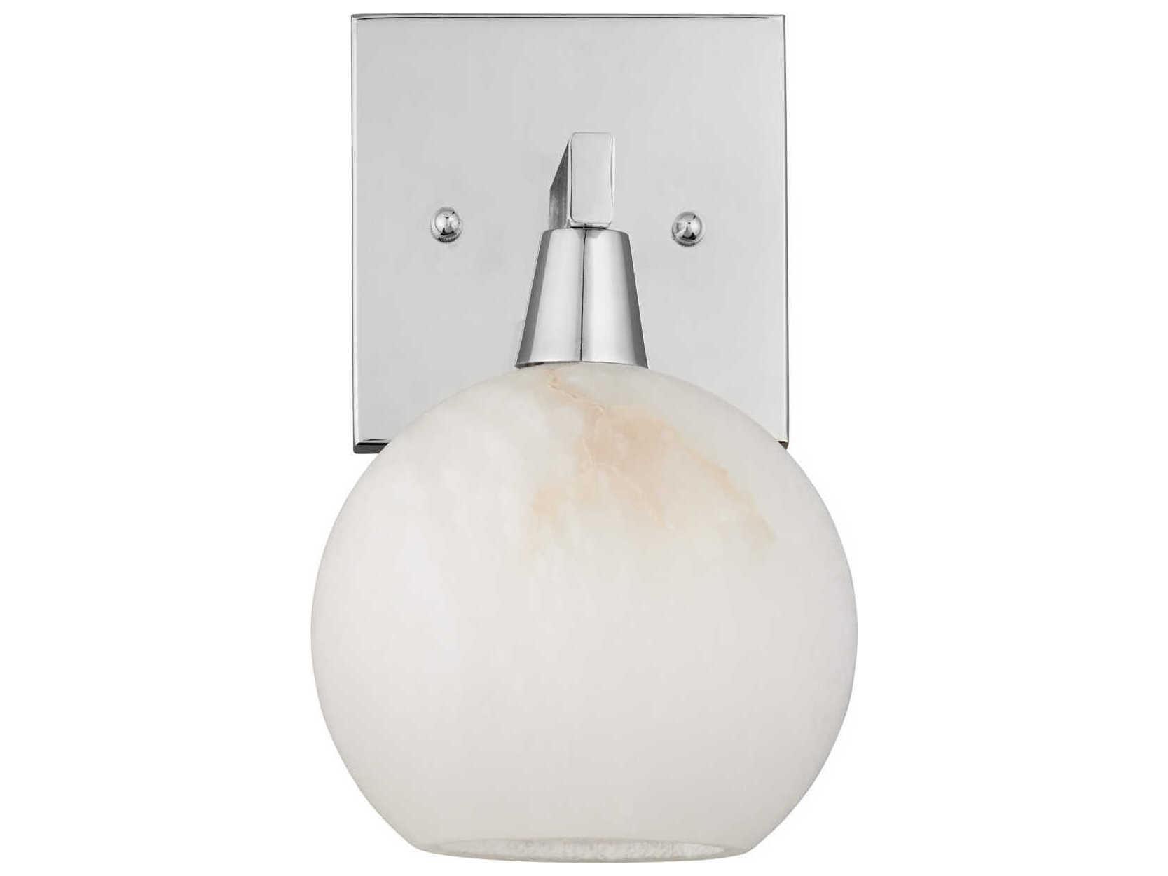 Currey & Company Bombelles 1-Light Polished Nickel Natural Wall Sconce