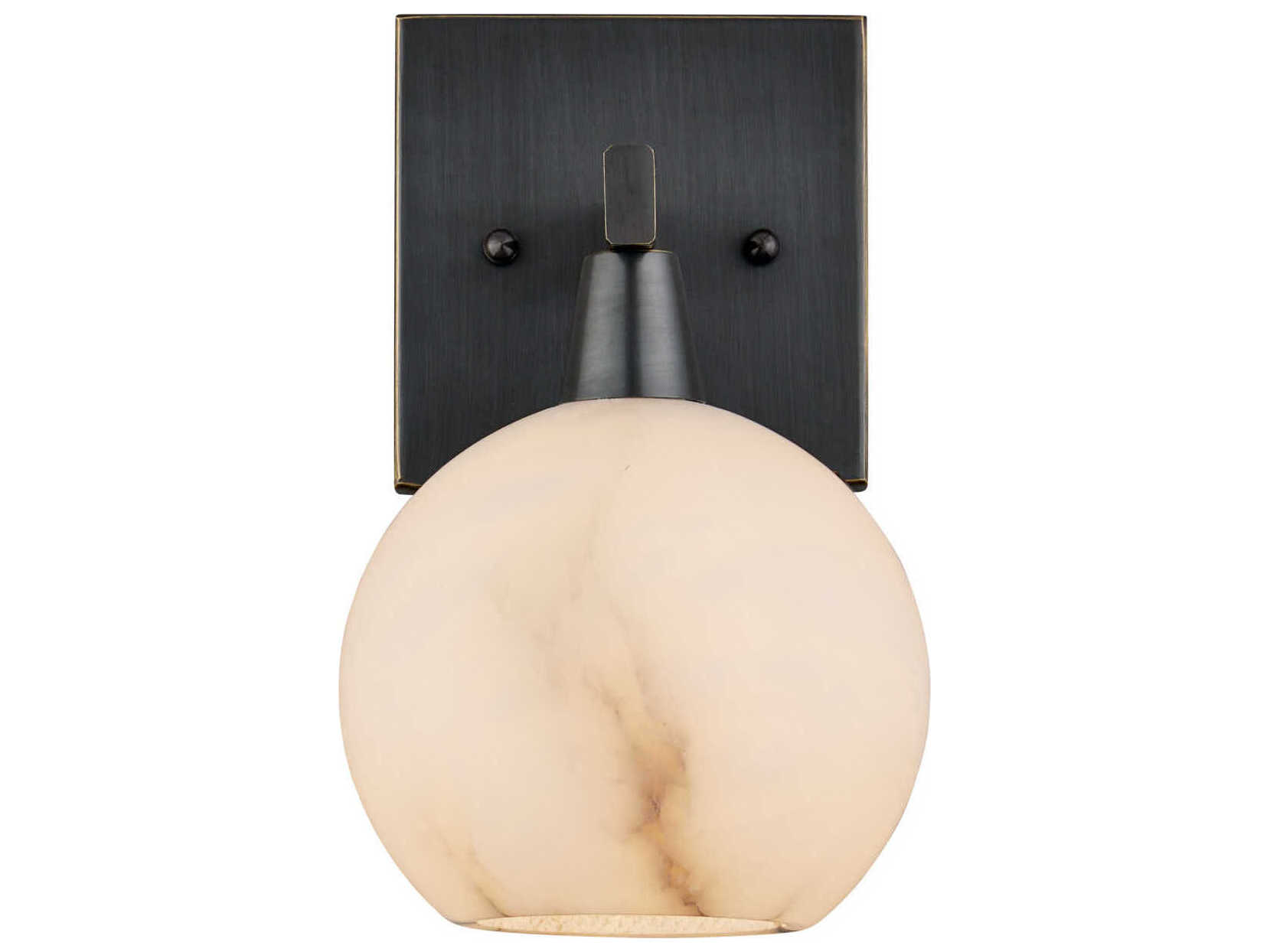 Currey & Company Bombelles 1-Light Oil Rubbed Bronze Natural Wall Sconce