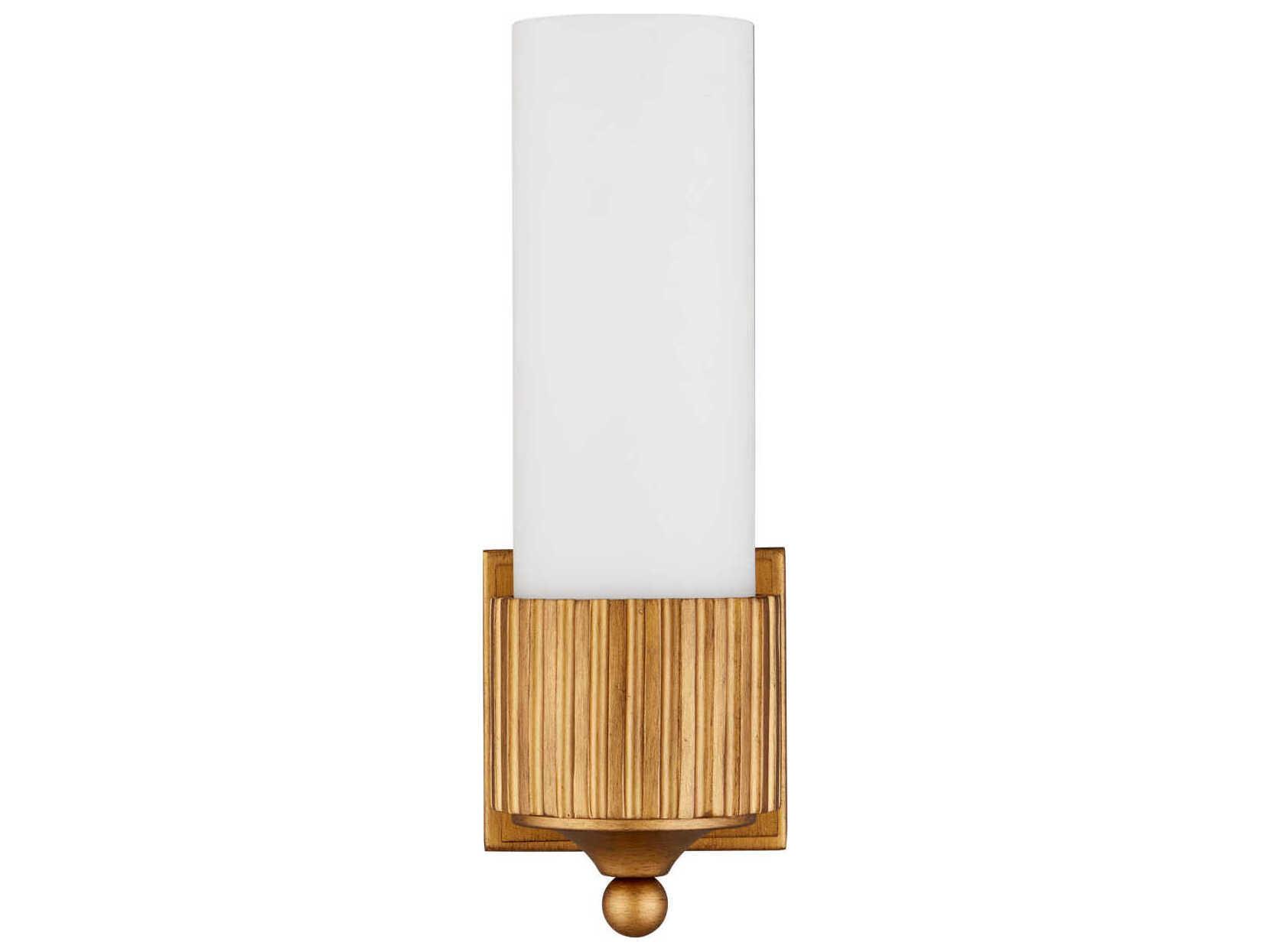 Currey & Company Bryce 1-Light Gold Wall Sconce