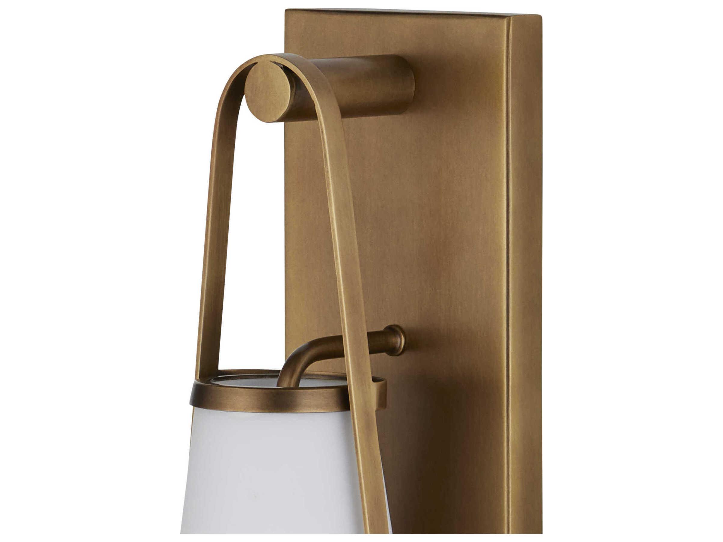 Currey & Company Brompton 1-Light Antique Brass Wall Sconce