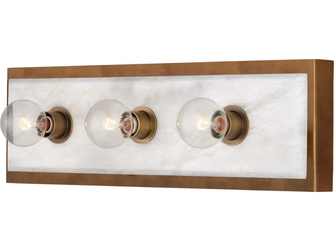 Currey & Company Berdine 3-Light Natural Antique Brass Vanity Light