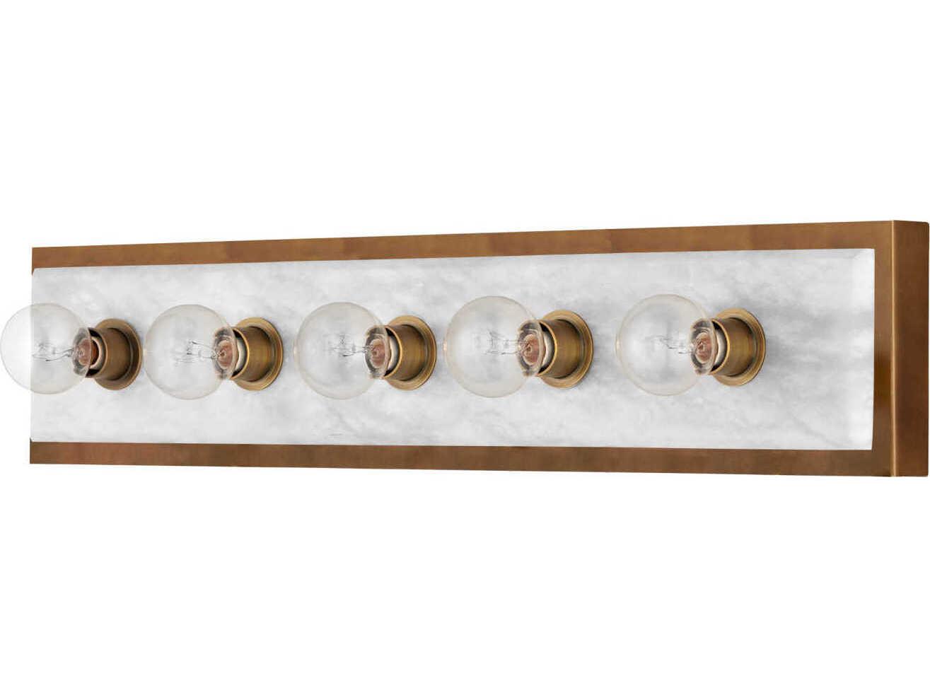 Currey & Company Berdine 5-Light Natural Antique Brass Vanity Light