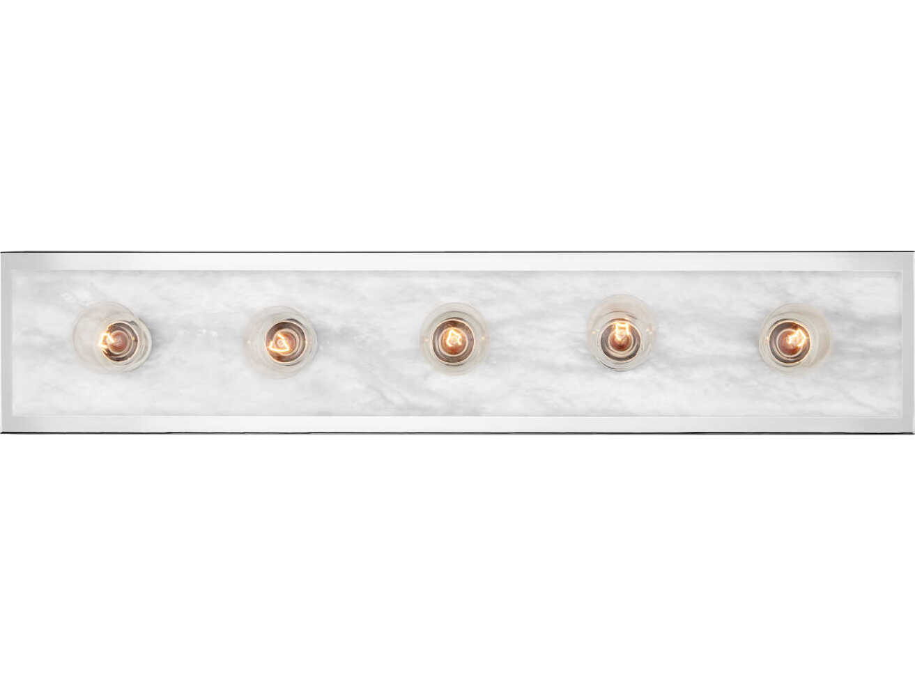 Currey & Company Berdine 5-Light Natural Polished Nickel Vanity Light