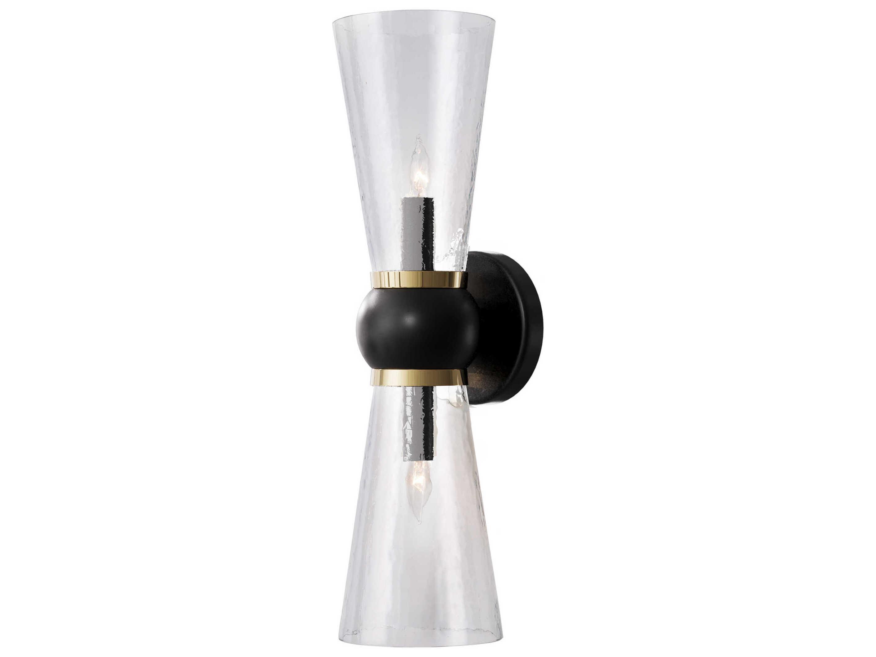Currey & Company Byford 2-Light Satin Bronze Wall Sconce