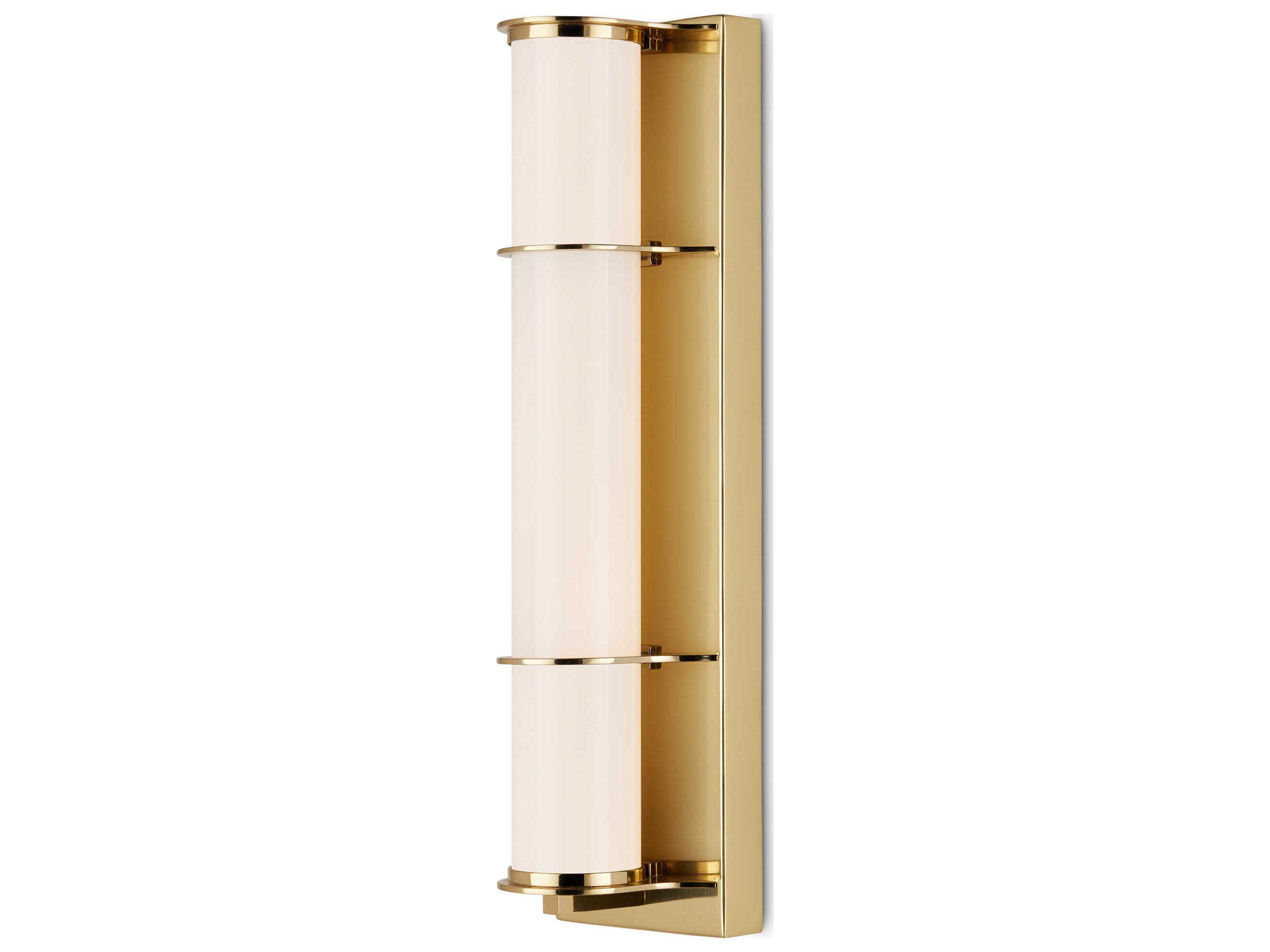 Currey & Company Blaine 1-Light Polished Brass Wall Sconce
