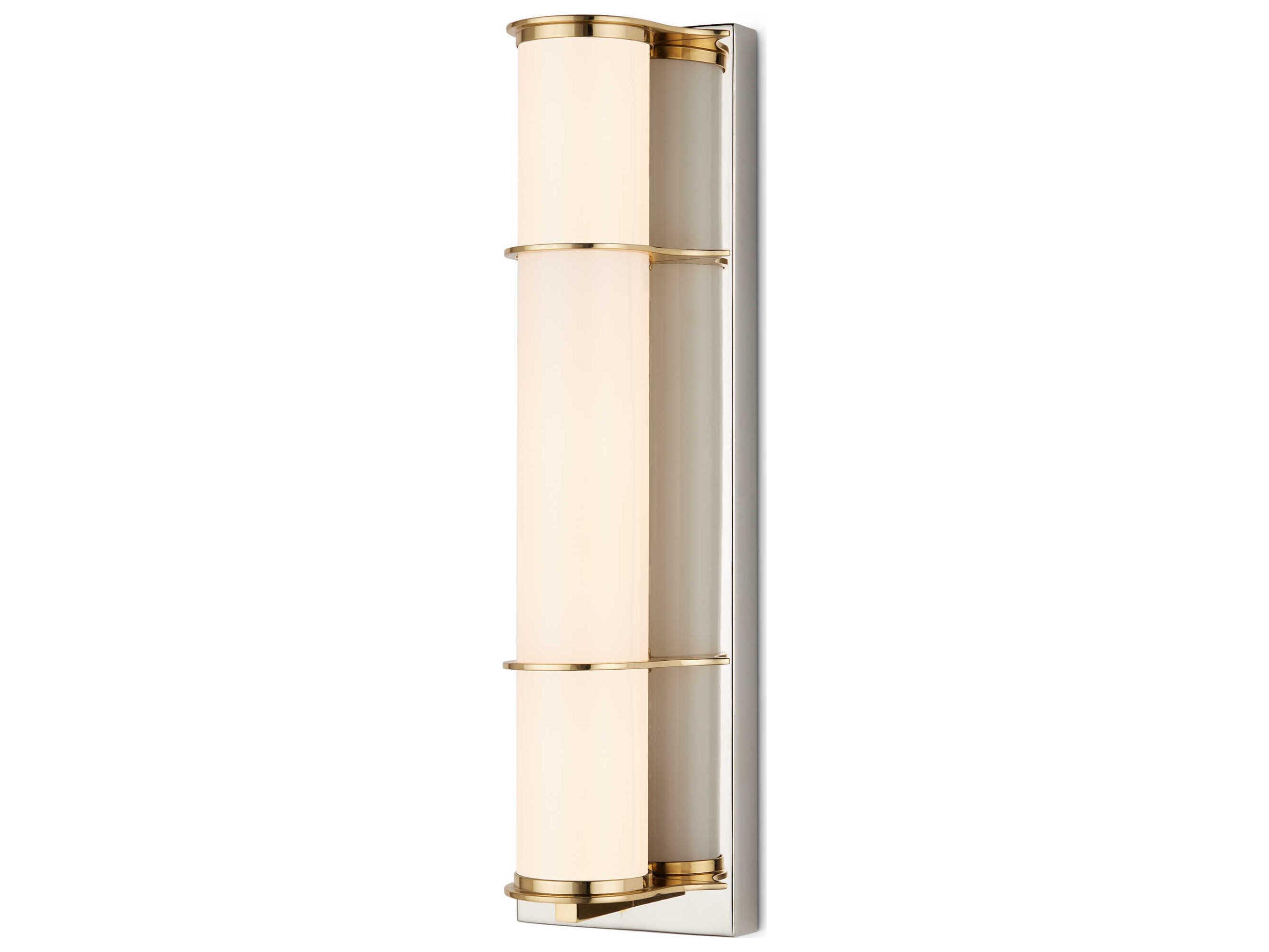 Currey & Company Blaine 1-Light Polished Silver Wall Sconce