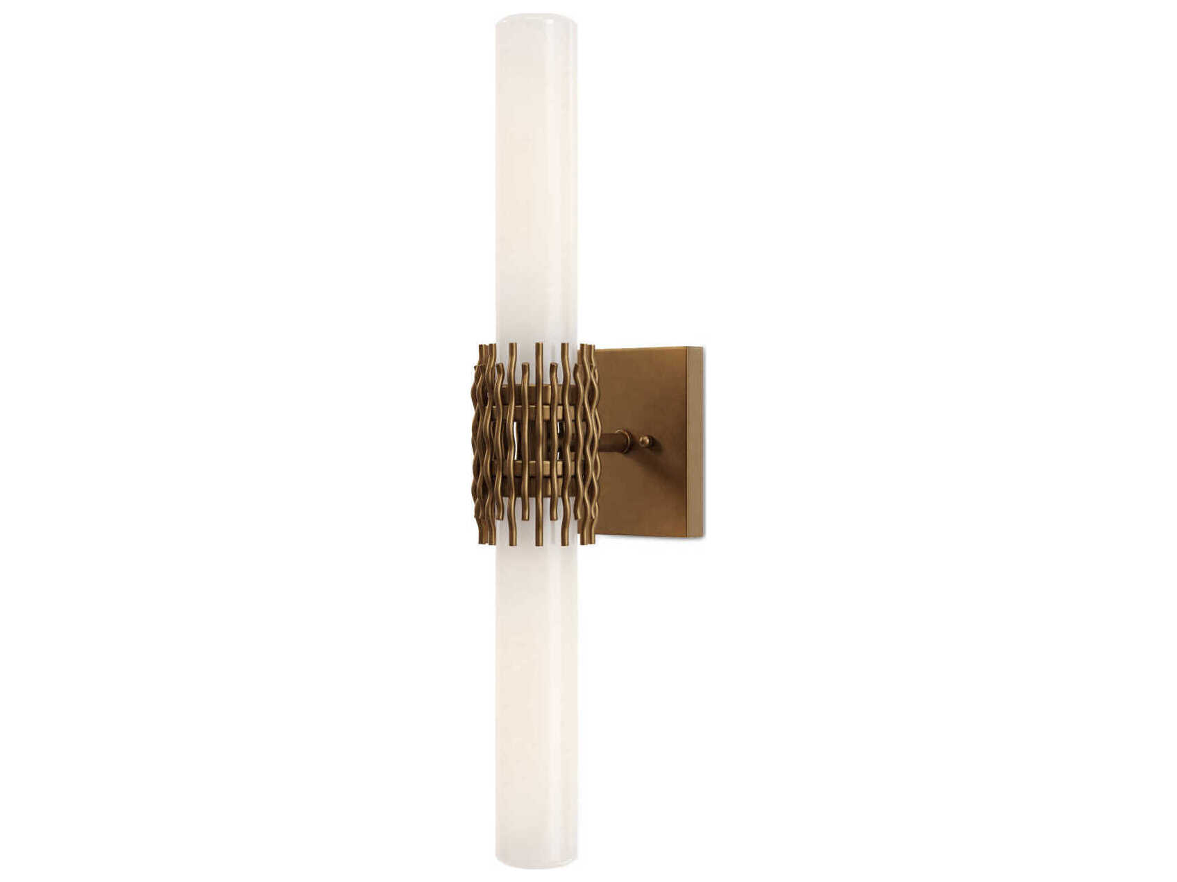 Currey & Company Brietta 2-Light Antique Brass Wall Sconce