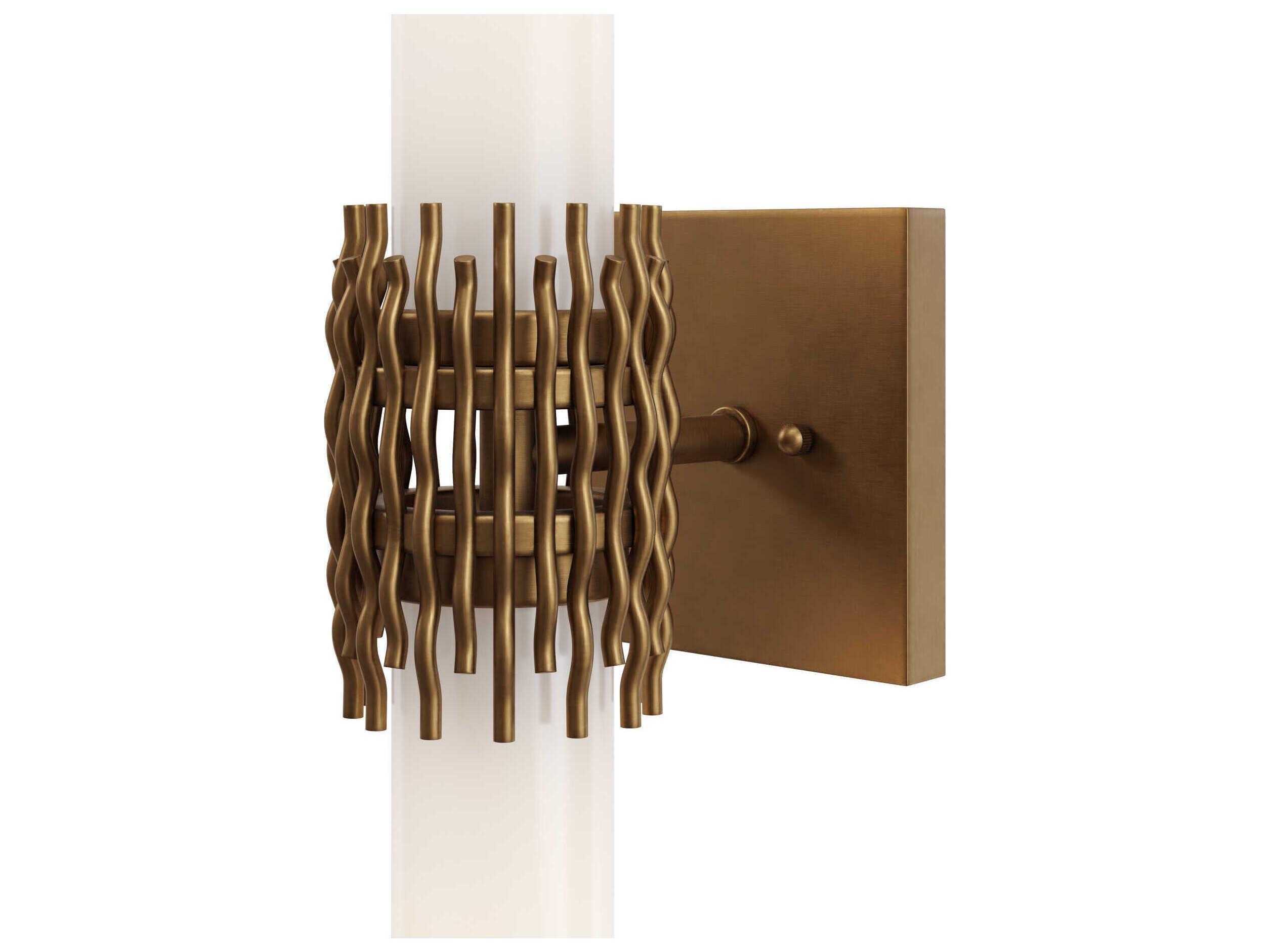 Currey & Company Brietta 2-Light Antique Brass Wall Sconce
