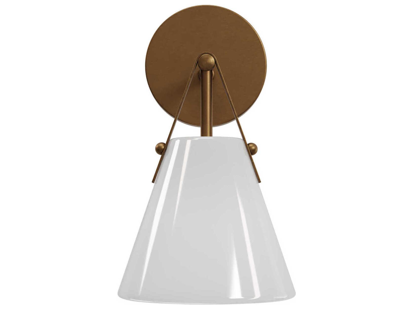 Currey & Company Bronwen 1-Light Antique Brass Wall Sconce