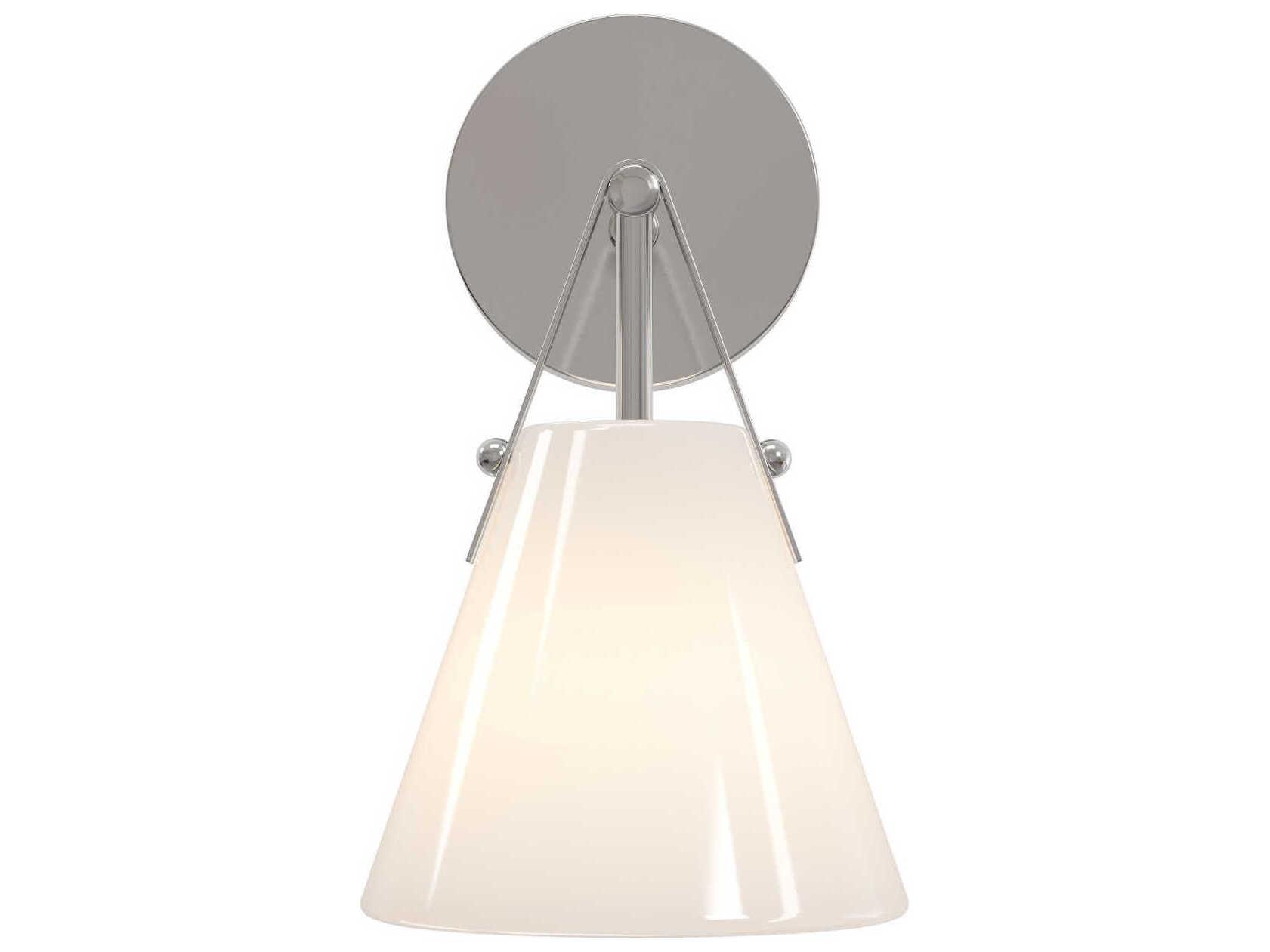 Currey & Company Bronwen 1-Light Polished Nickel Wall Sconce