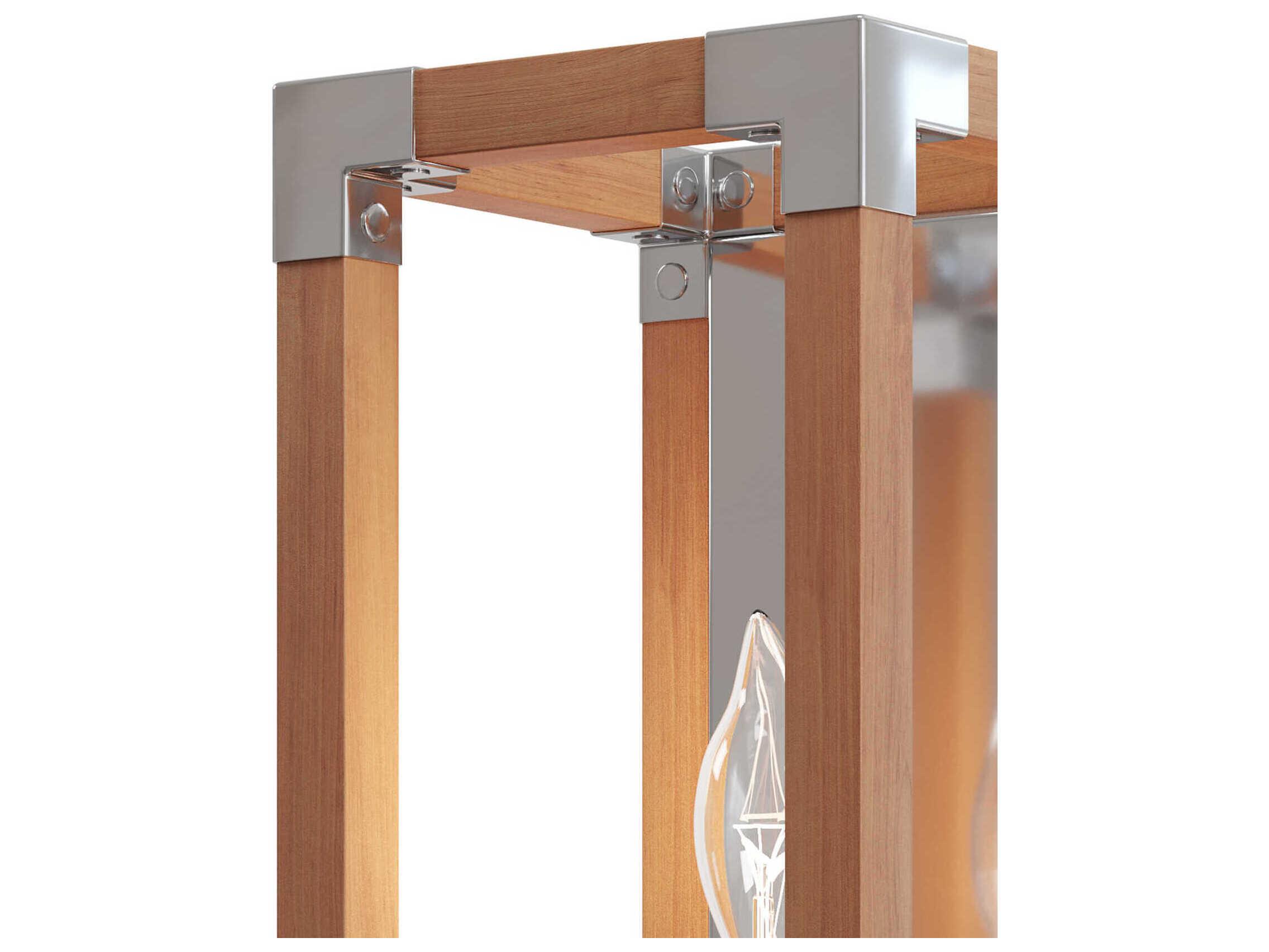 Currey & Company Boyd 1-Light Natural Polished Nickel Brown Wall Sconce