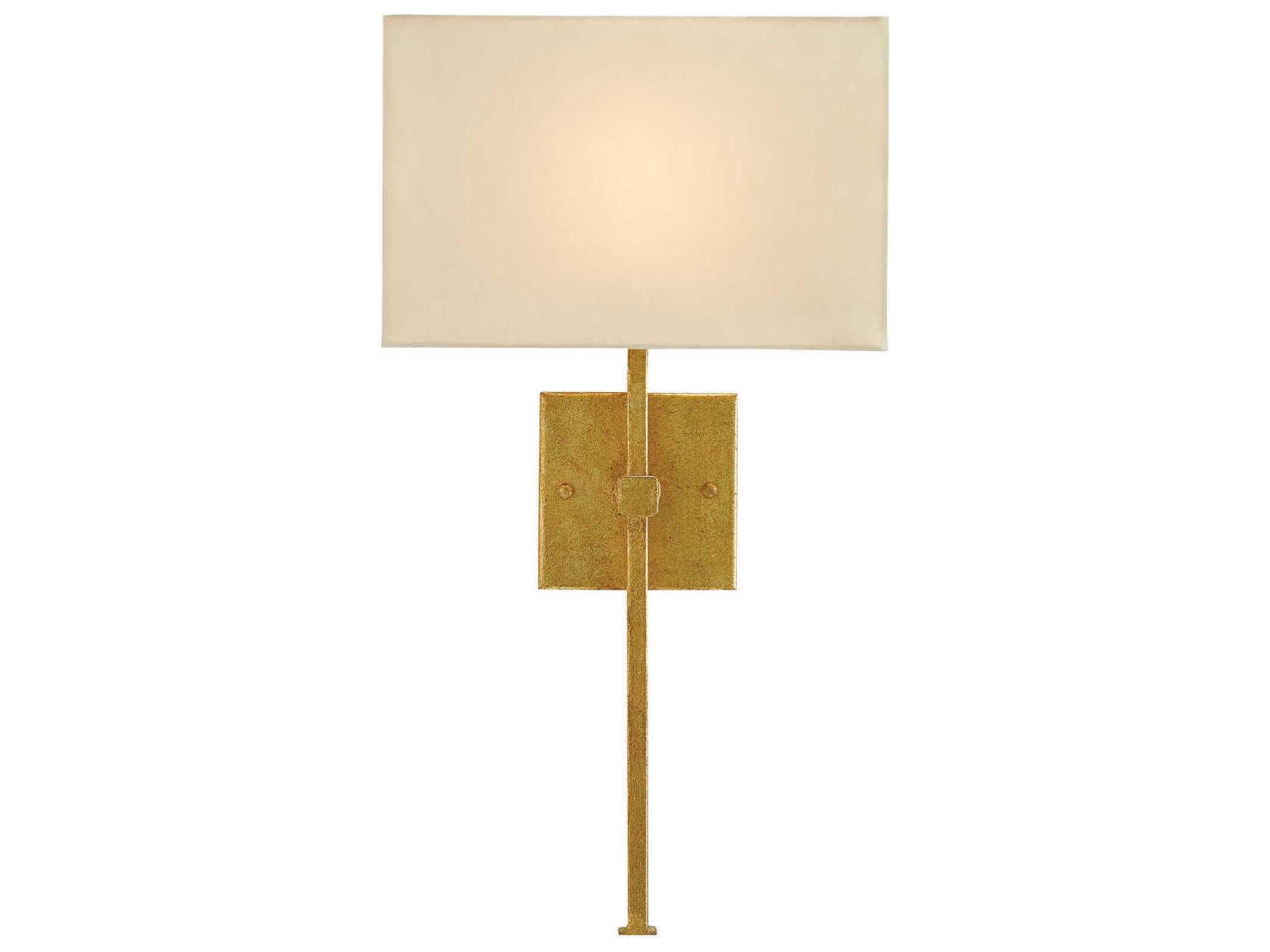 Currey & Company Ashdown Antique Gold Leaf Wall Sconce