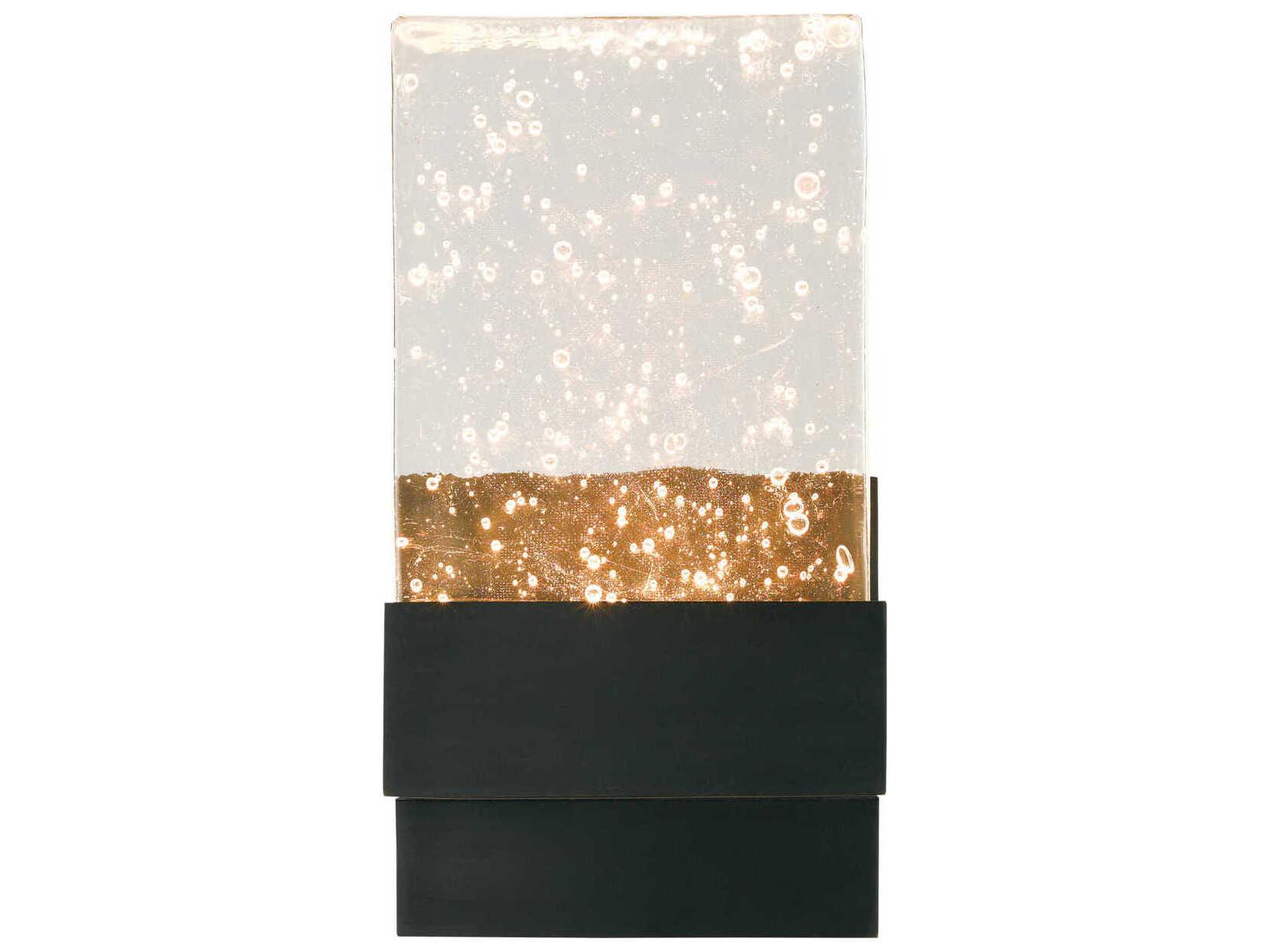 Currey & Company Penzance 2-Light Oil Rubbed Bronze Glass LED Wall Sconce