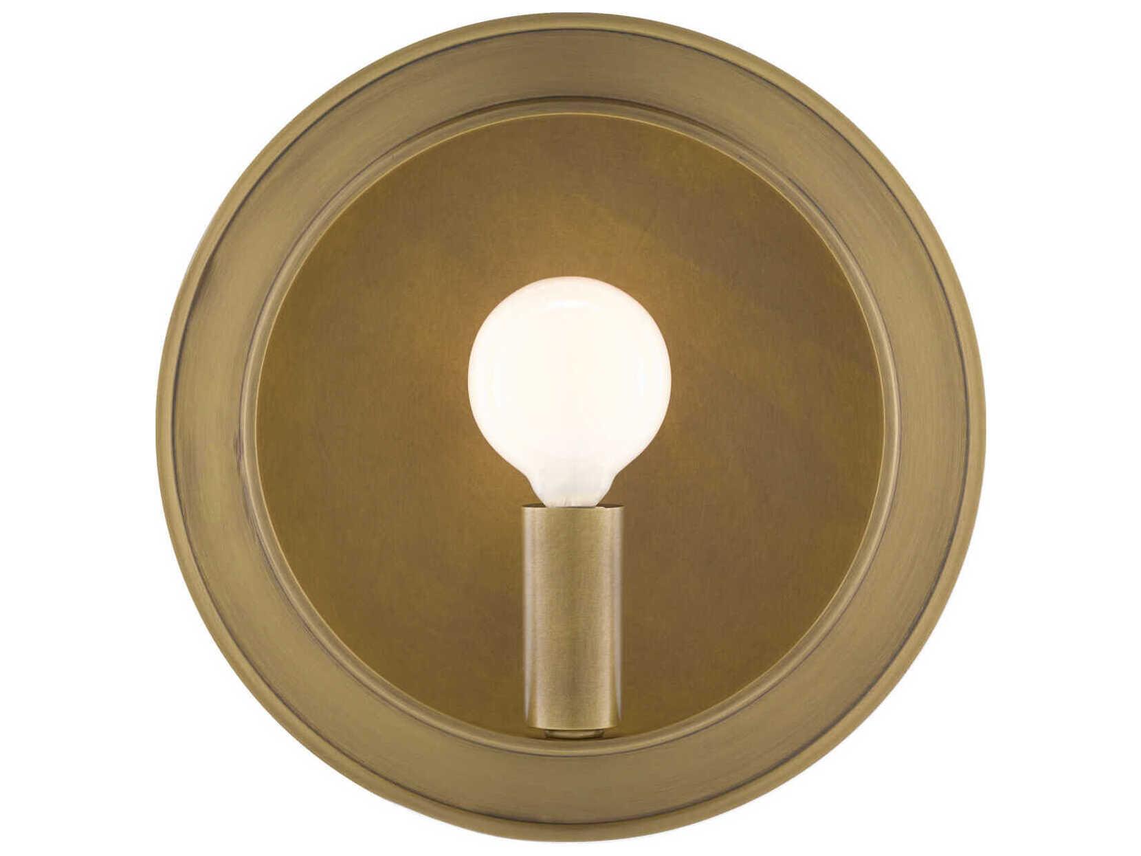 Currey & Company Chaplet 1-Light Antique Brass Wall Sconce