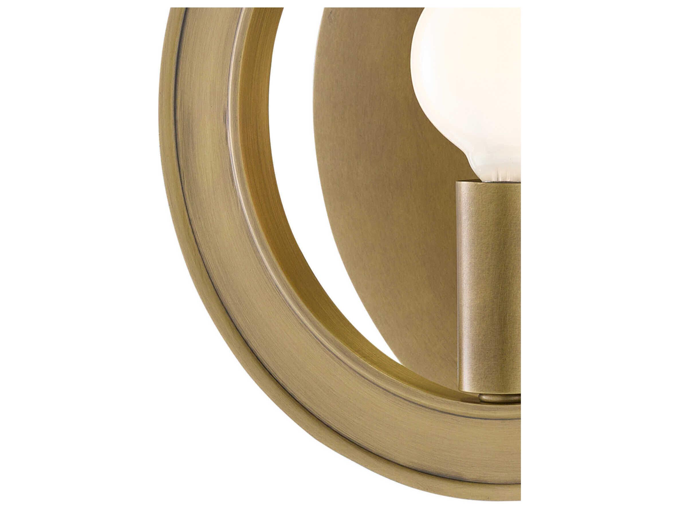 Currey & Company Chaplet 1-Light Antique Brass Wall Sconce