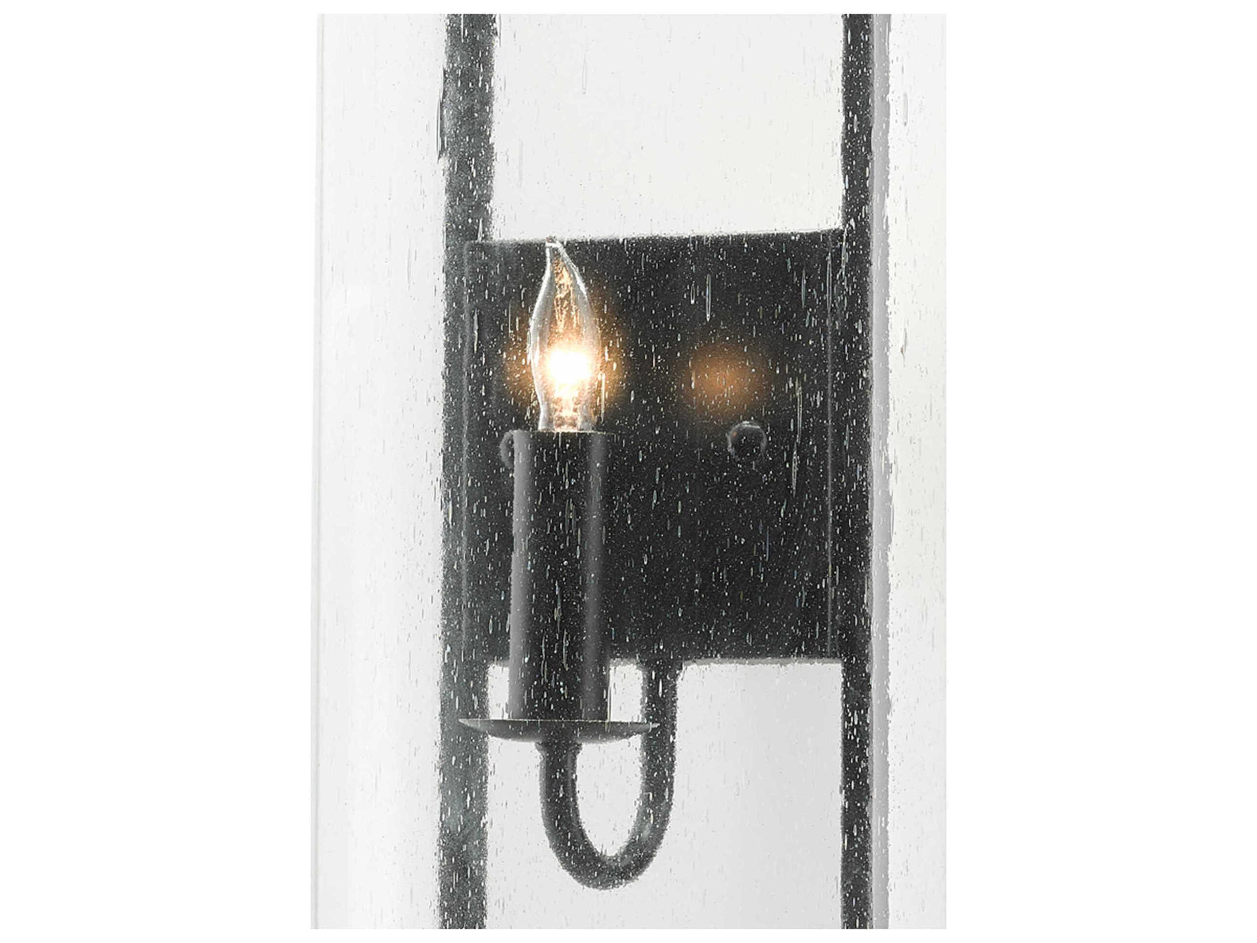 Currey & Company Breakspear 1-Light Antique Black Glass Wall Sconce