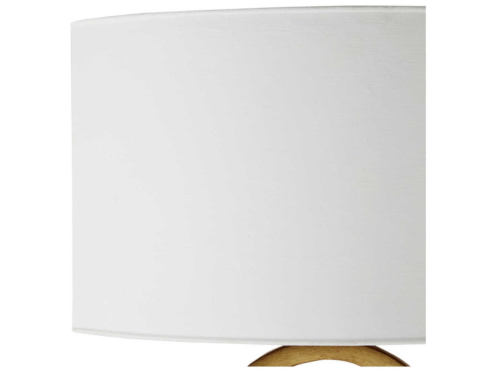 Currey & Company Bolebrook 1-Light Gesso White Contemporary Gold Leaf Wall Sconce